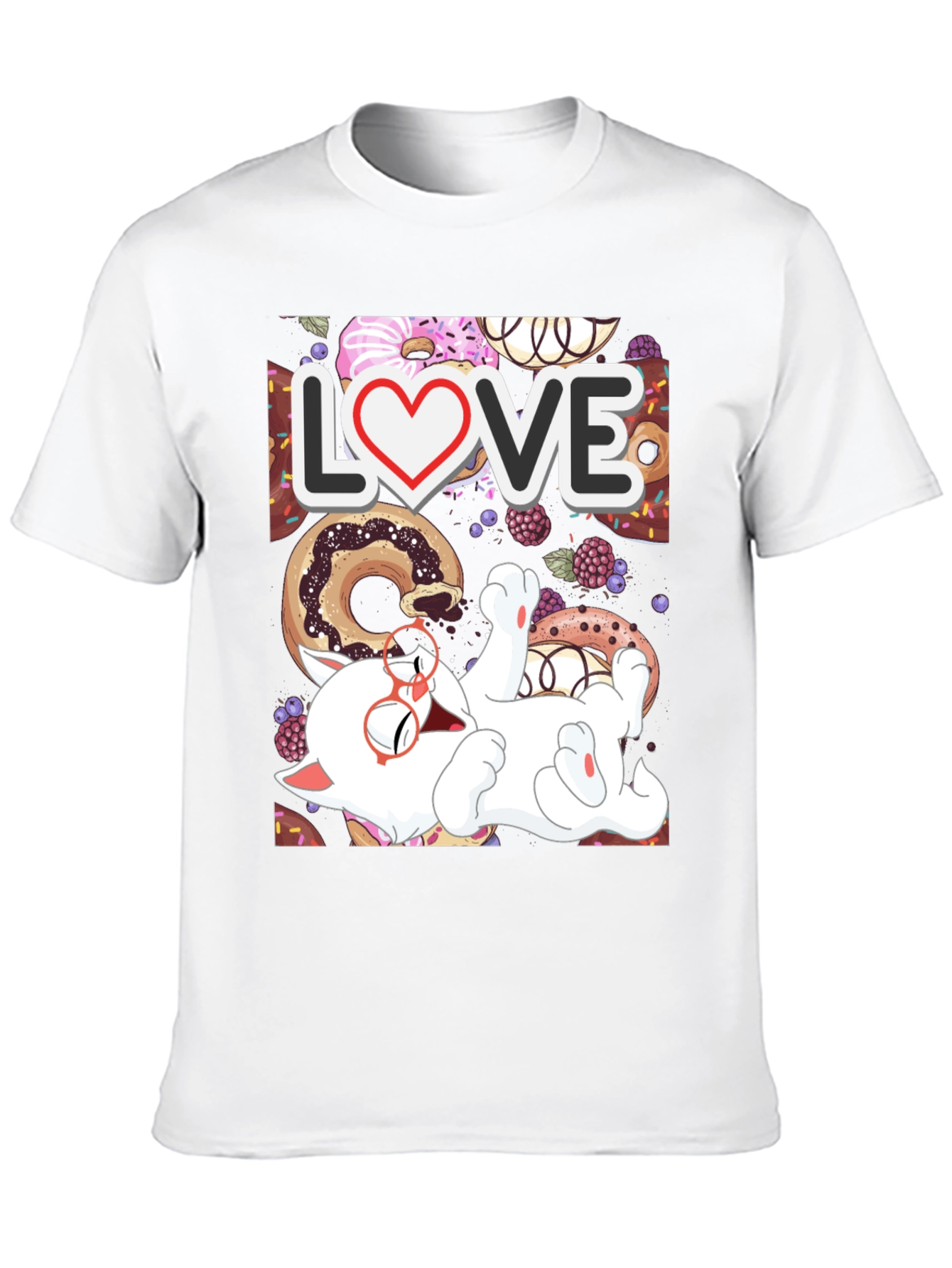 Donut Love Cat T-Shirt