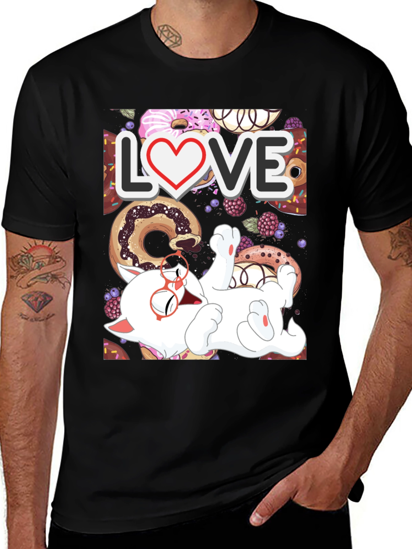 Donut Love Cat T-Shirt