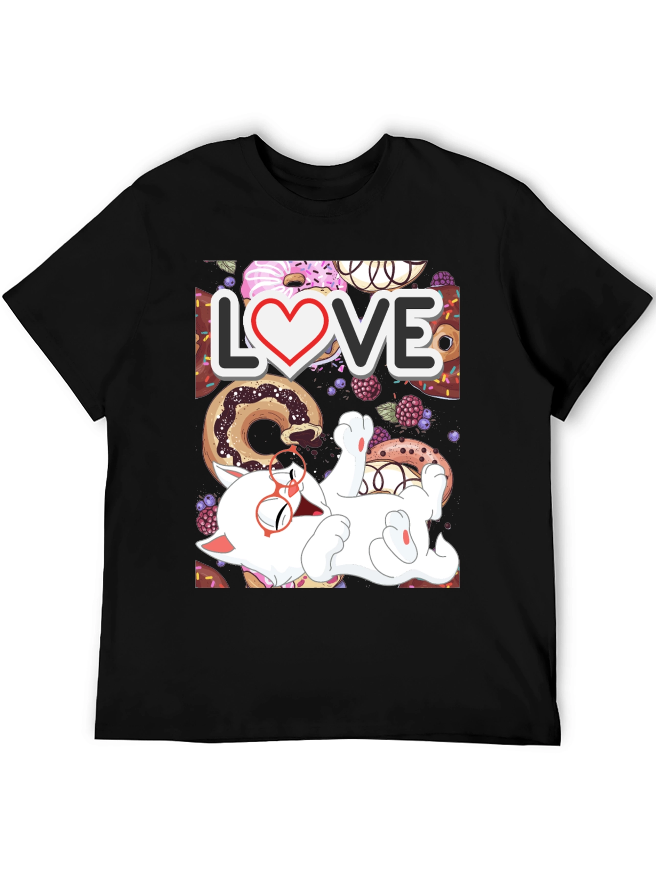 Donut Love Cat T-Shirt