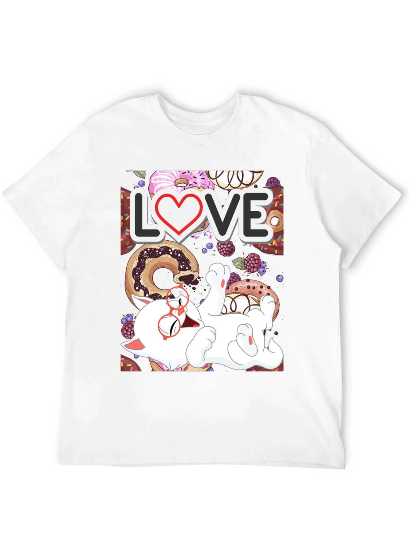 Donut Love Cat T-Shirt