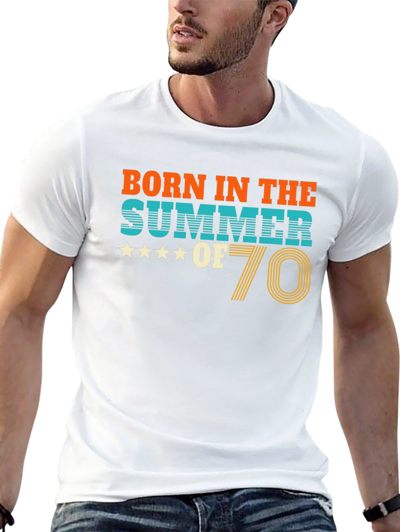 Born in the Summer of 70 Retro T-Shirt
