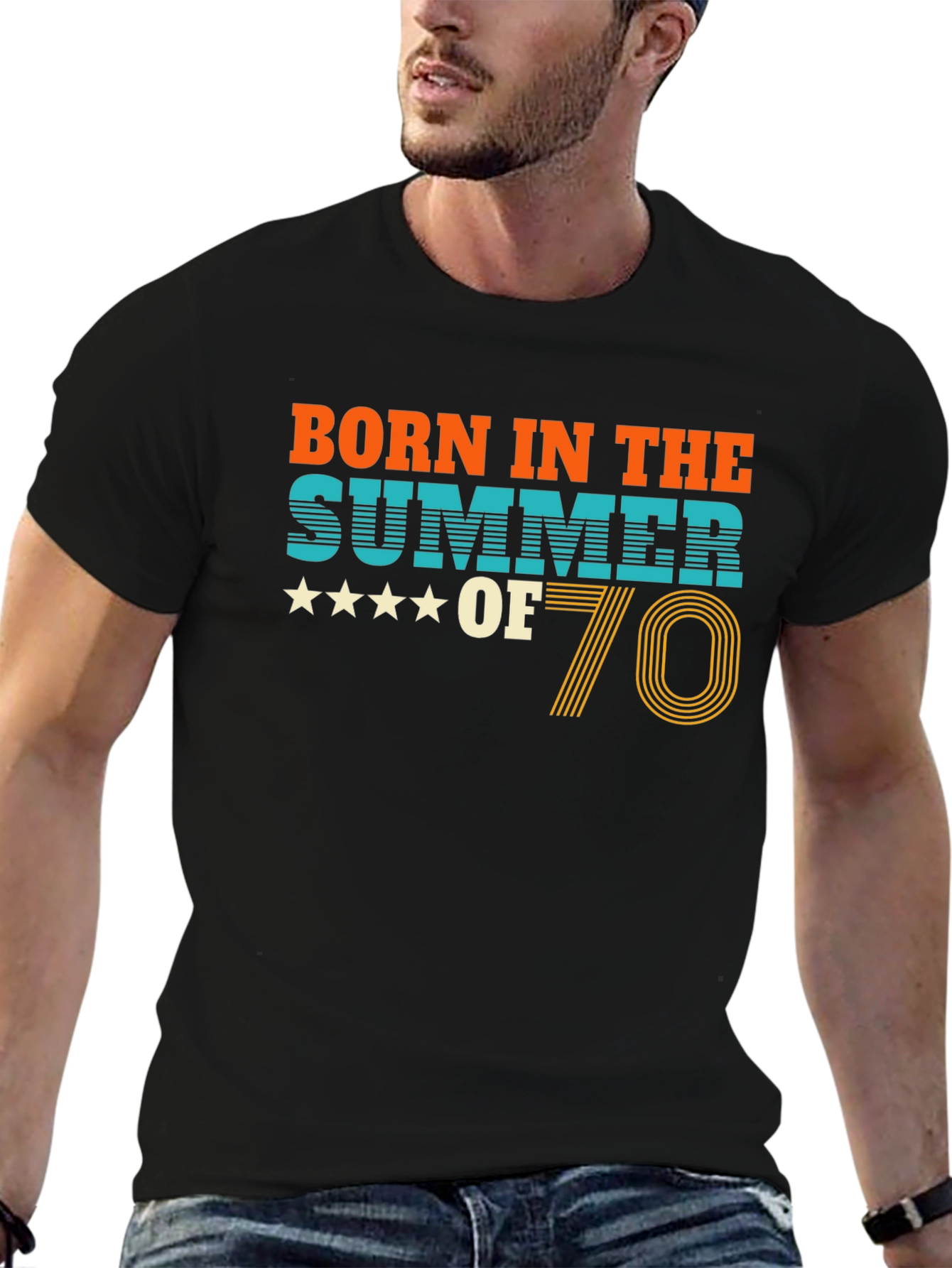 Born in the Summer of 70 Retro T-Shirt