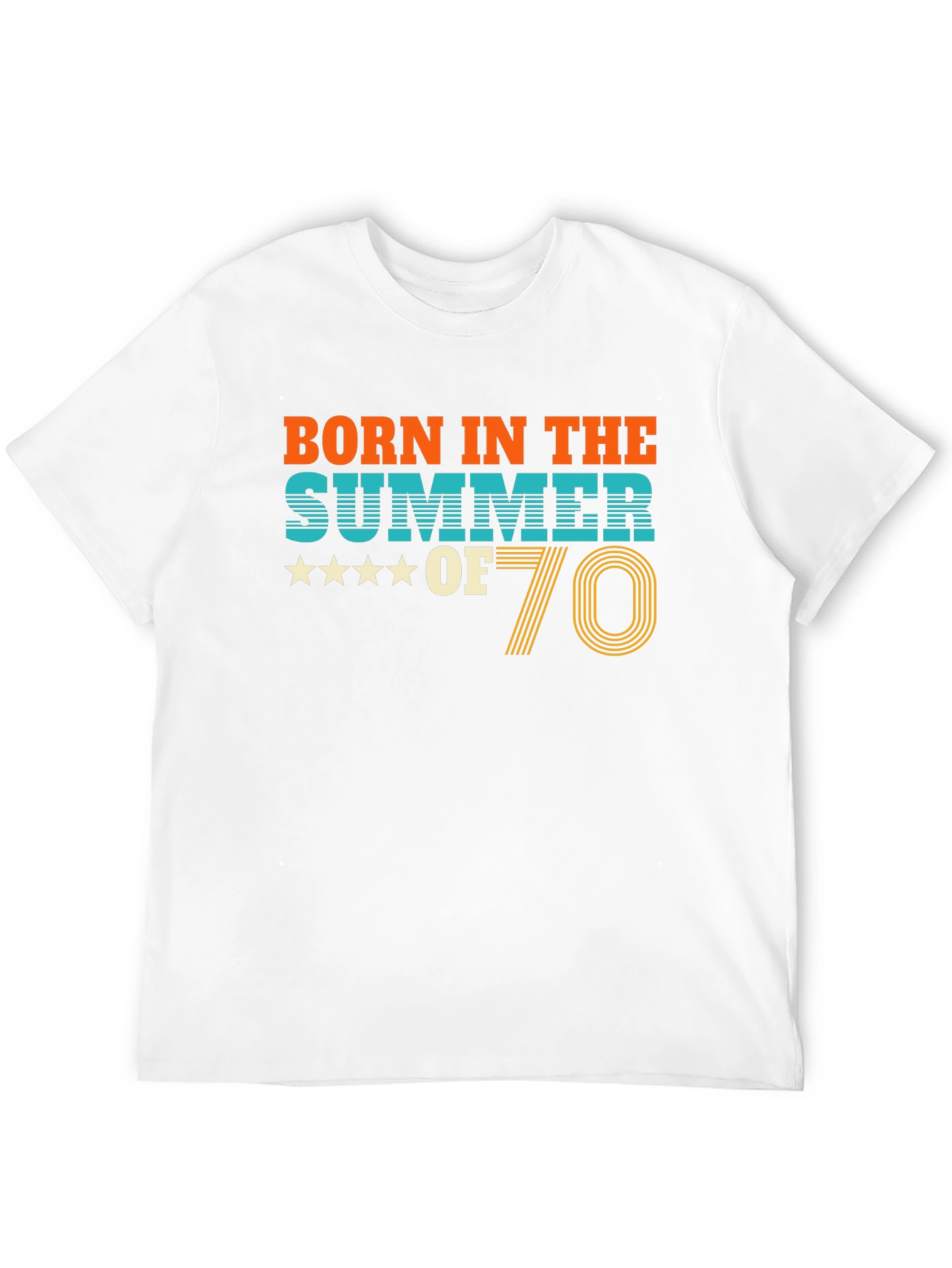 Born in the Summer of 70 Retro T-Shirt