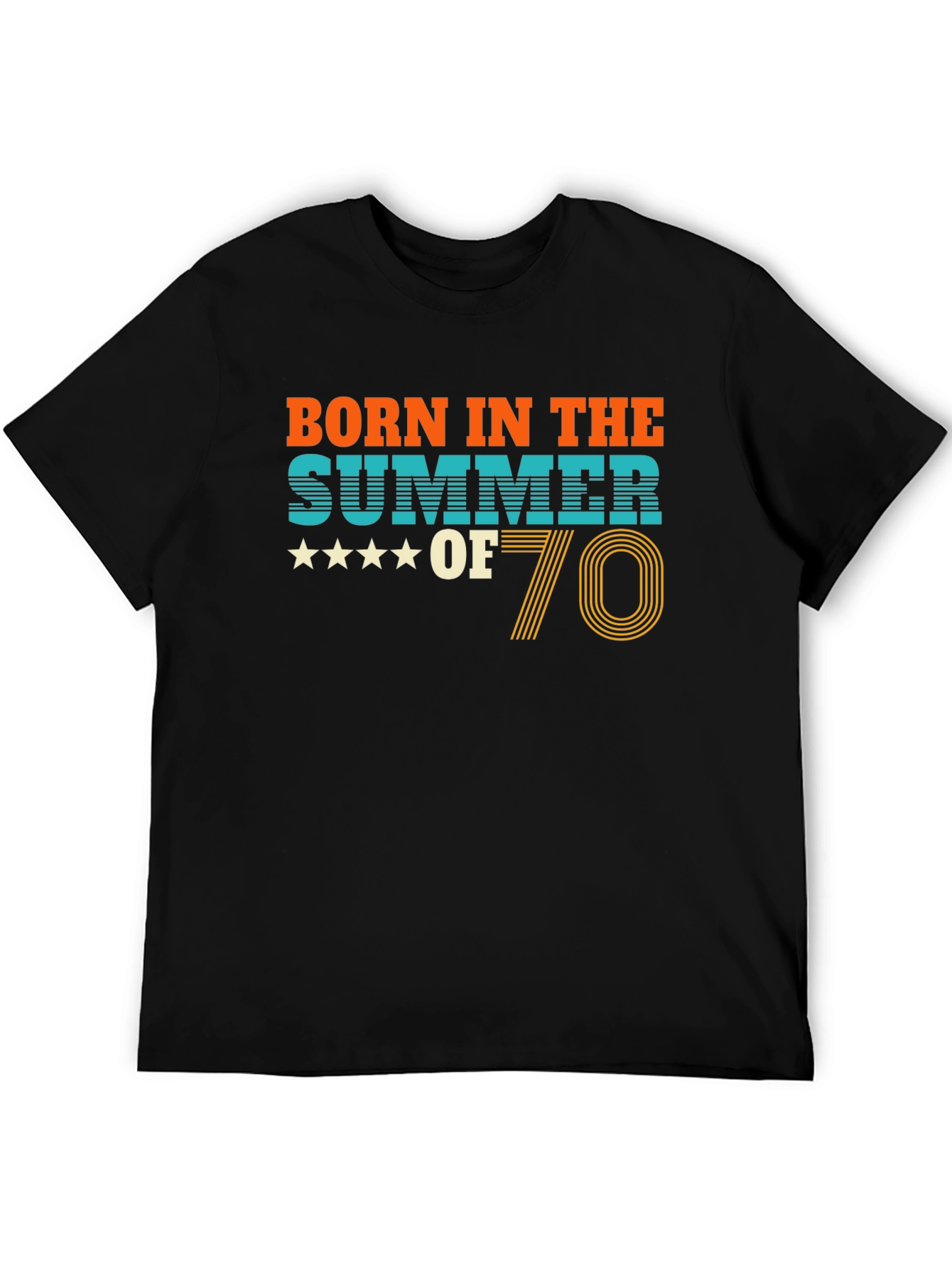 Born in the Summer of 70 Retro T-Shirt