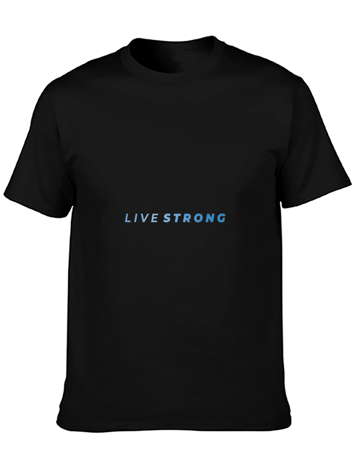 Live Strong Graphic Tee - Classic Black T-Shirt
