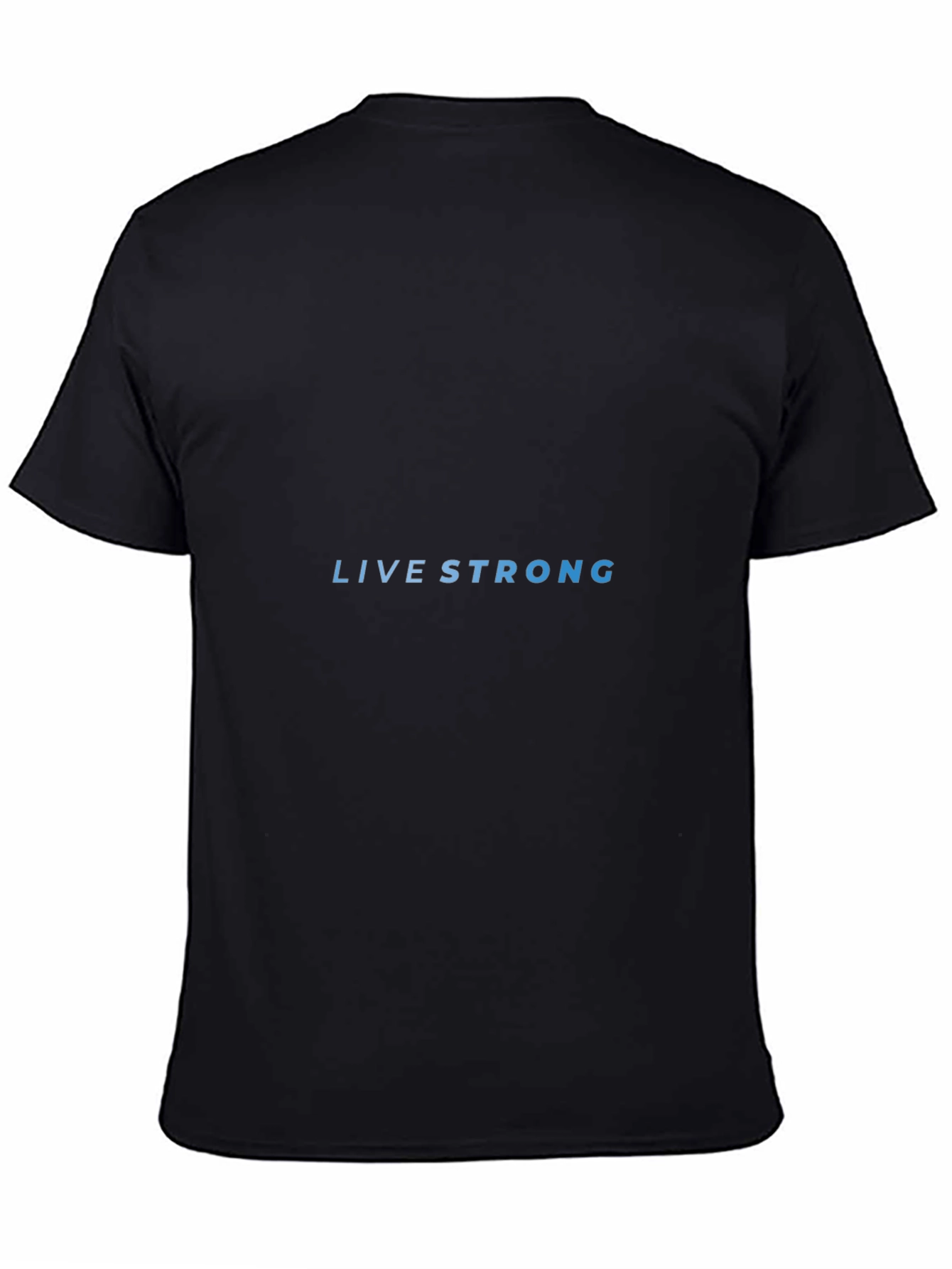 Live Strong Graphic Tee - Classic Black T-Shirt