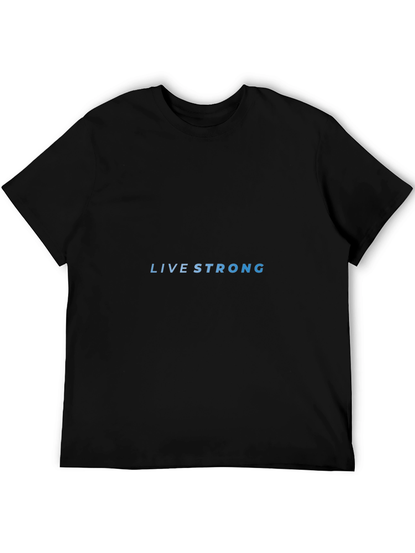 Live Strong Graphic Tee - Classic Black T-Shirt