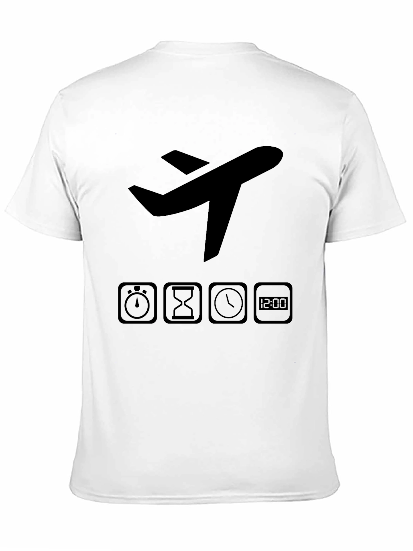 Airplane Time Black T-Shirt