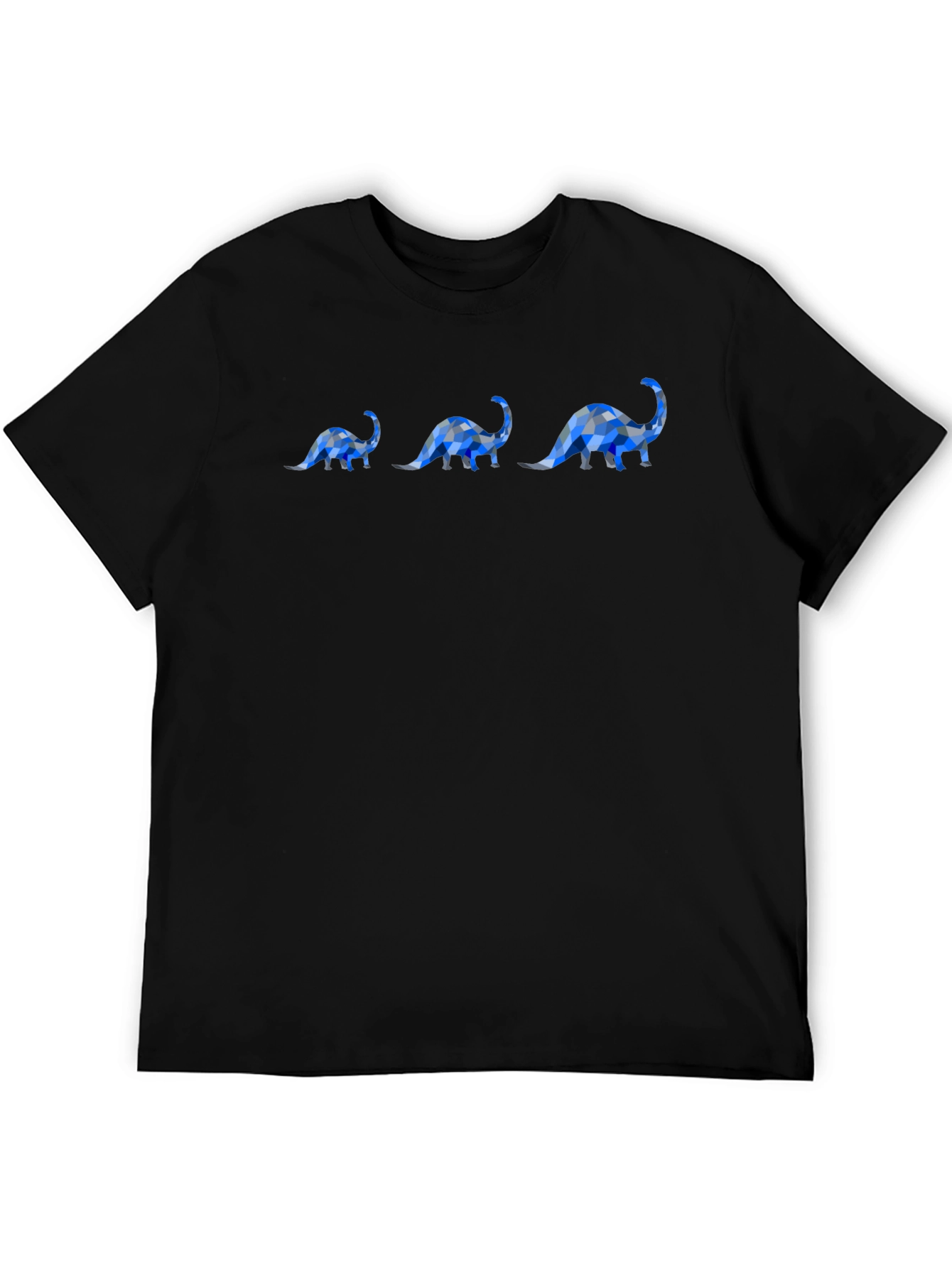 Dinosaur Pattern Black T-Shirt