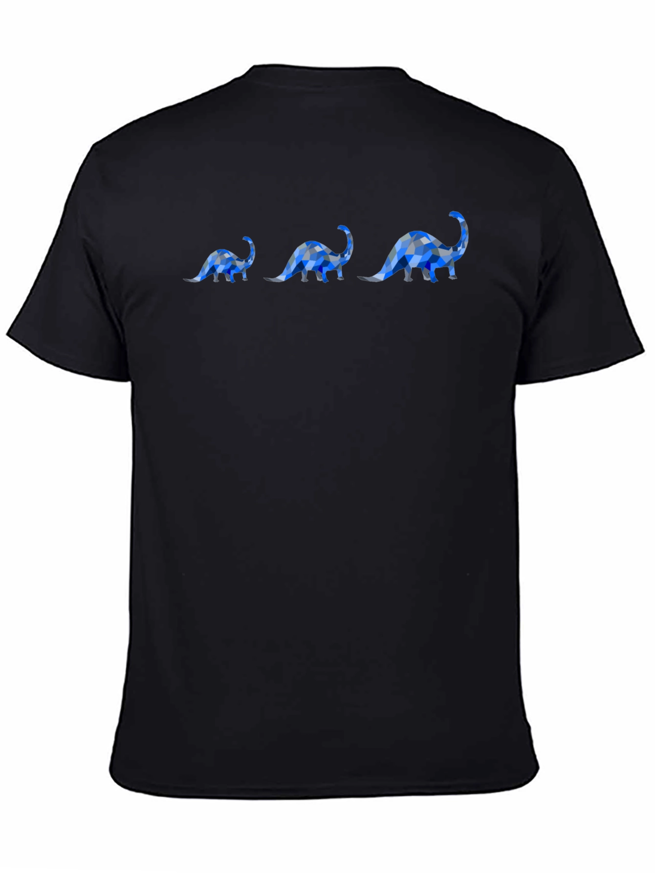 Dinosaur Pattern Black T-Shirt