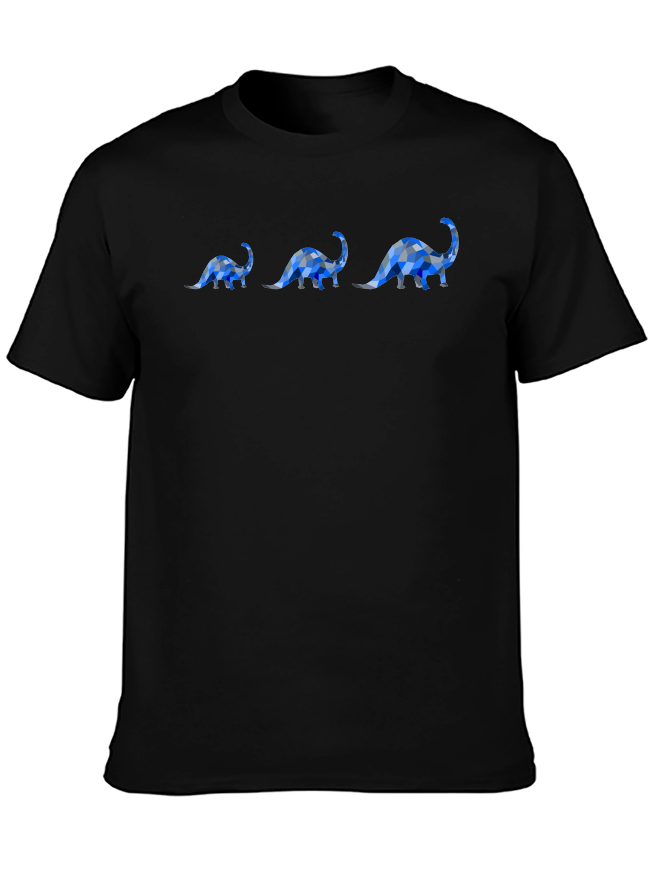 Dinosaur Pattern Black T-Shirt
