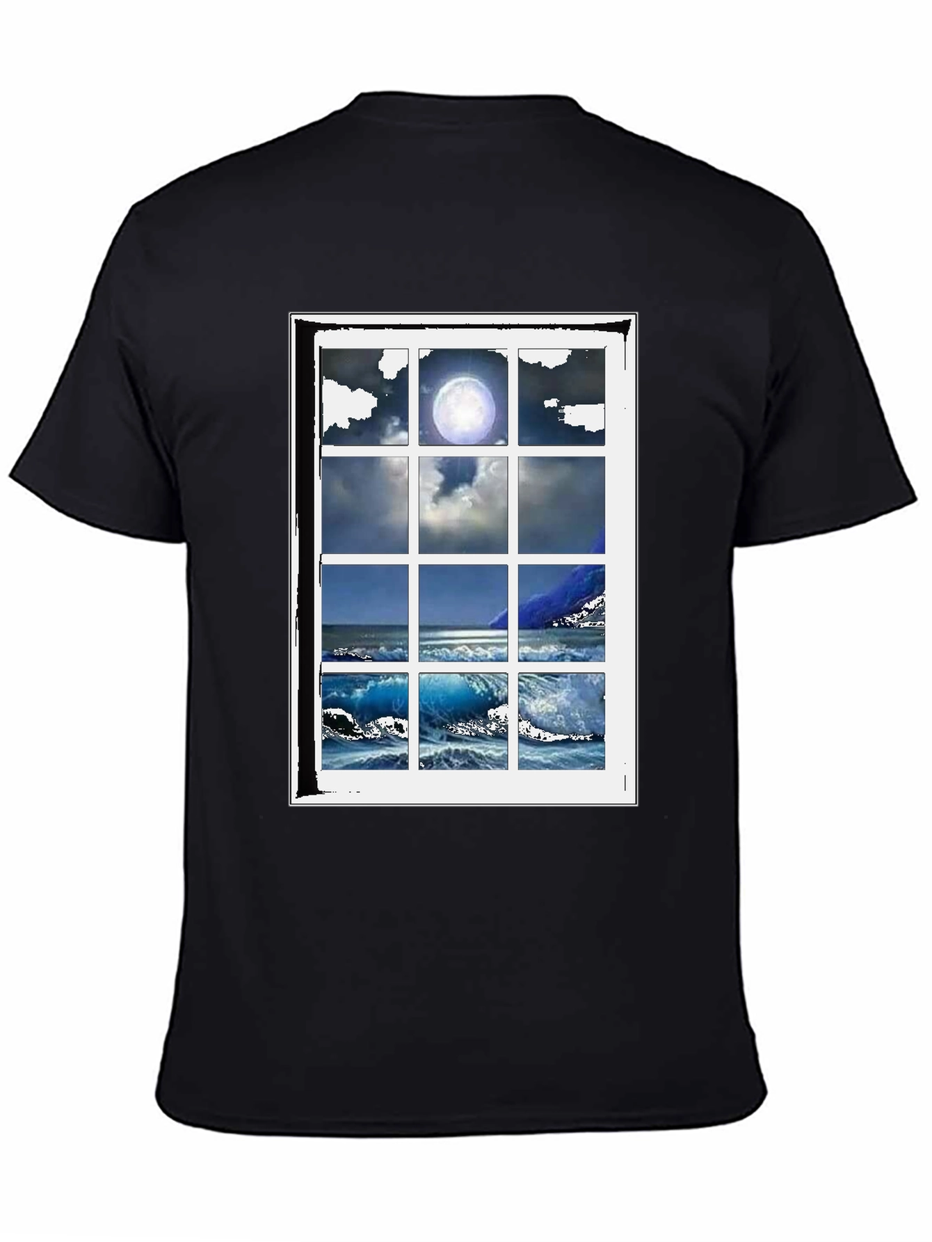 Ocean View Window T-Shirt - Coastal Graphic Tee