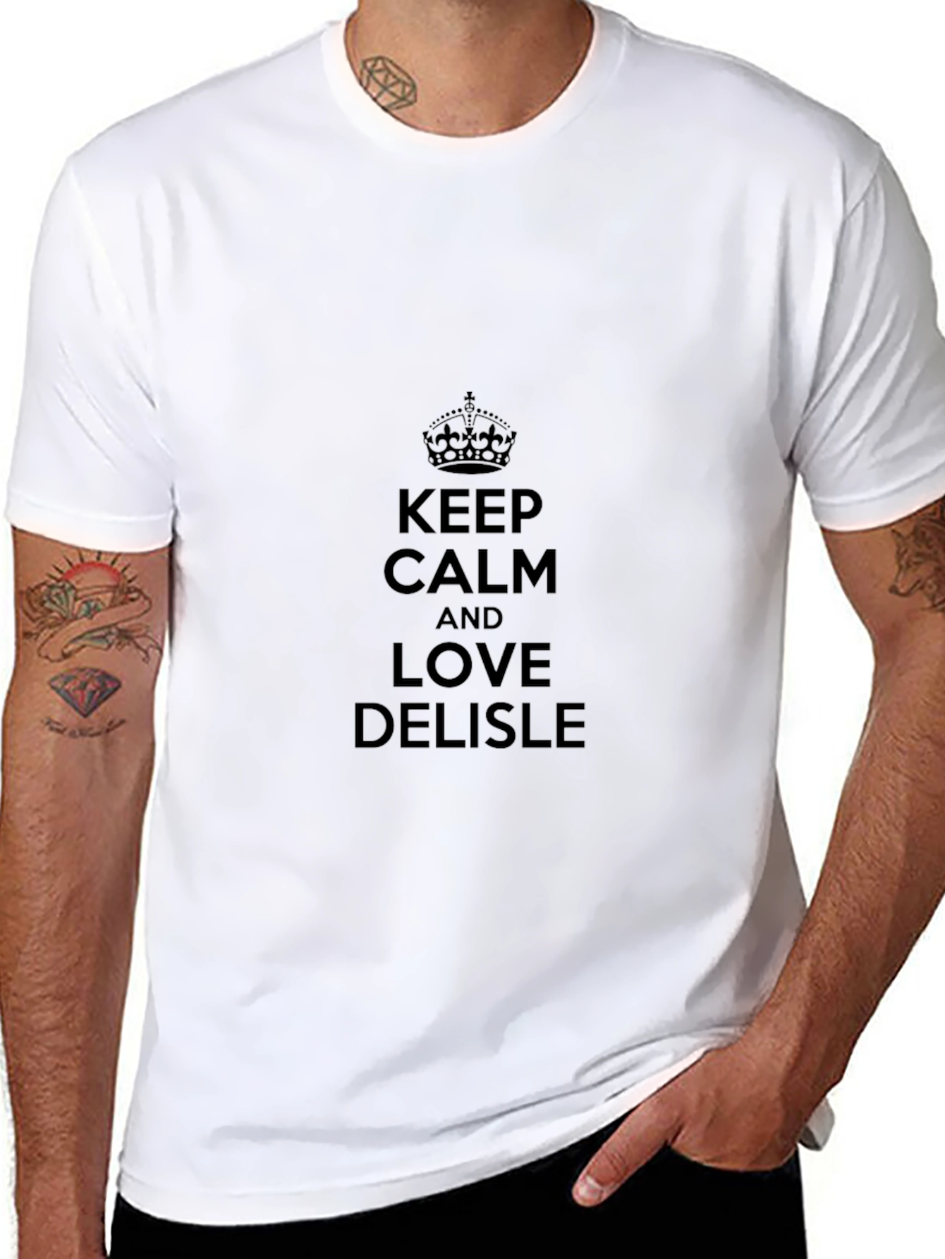 Keep Calm and Love Delisle Black T-Shirt