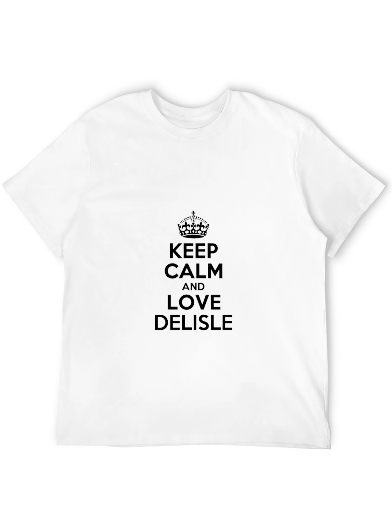 Keep Calm and Love Delisle Black T-Shirt