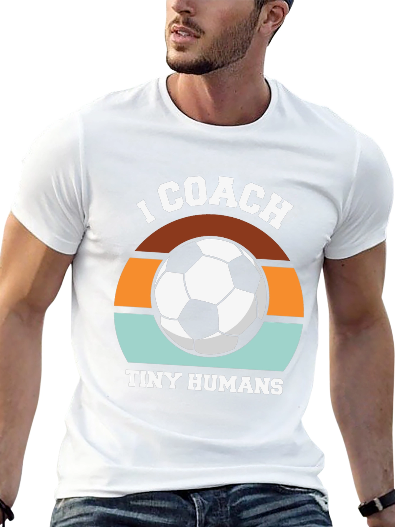 I Coach Tiny Humans Soccer T-Shirt