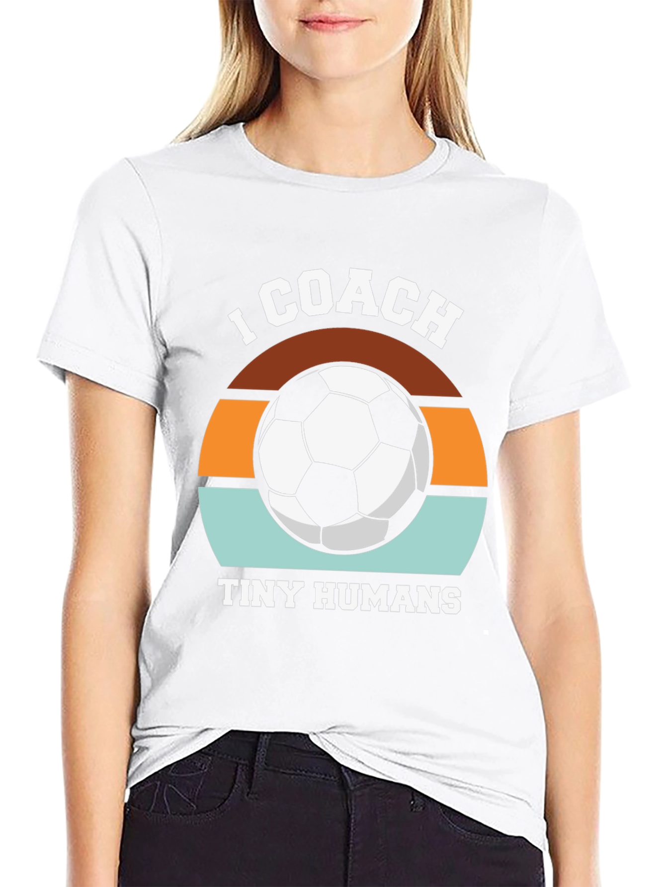 I Coach Tiny Humans Soccer T-Shirt