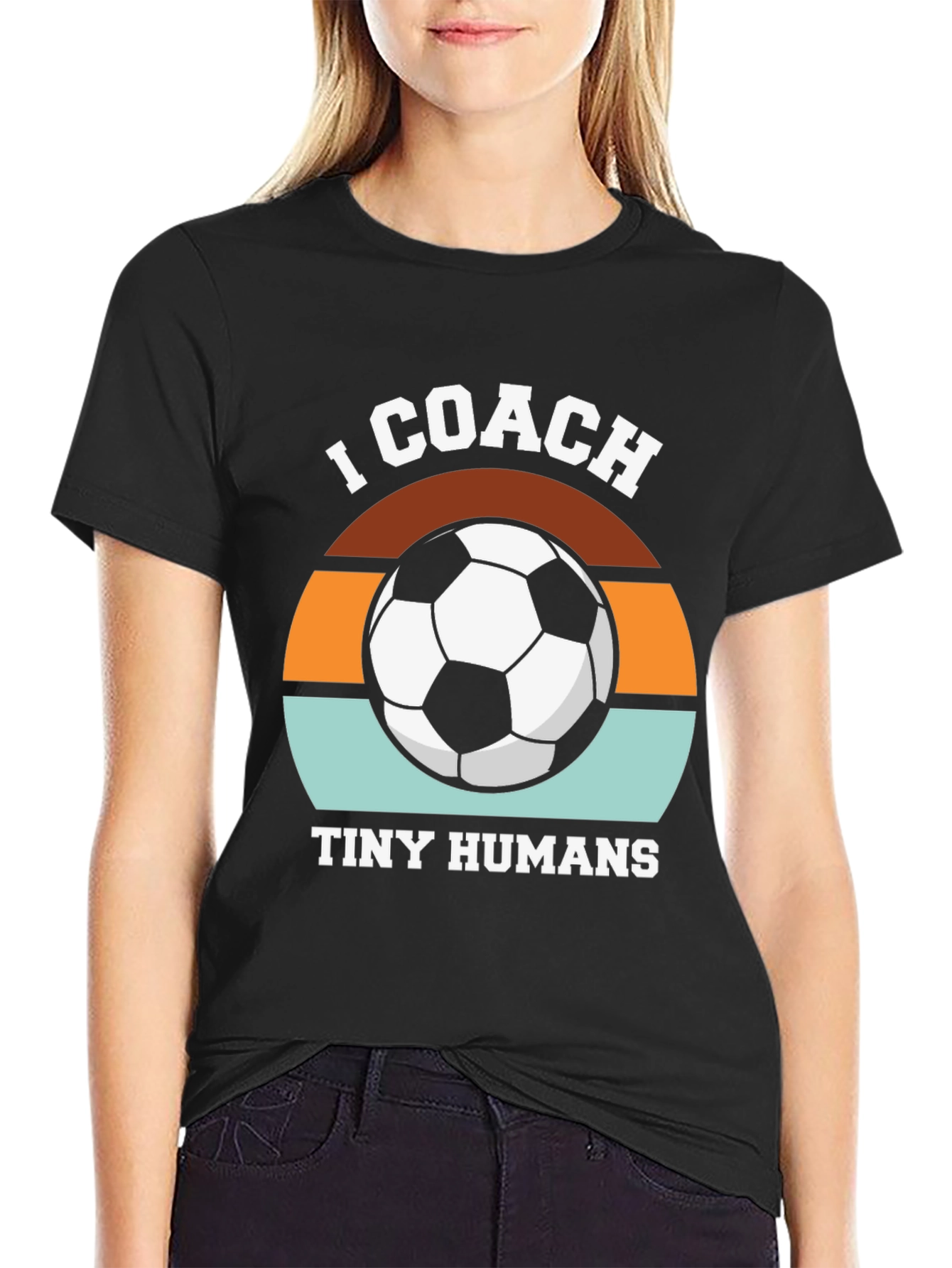 I Coach Tiny Humans Soccer T-Shirt
