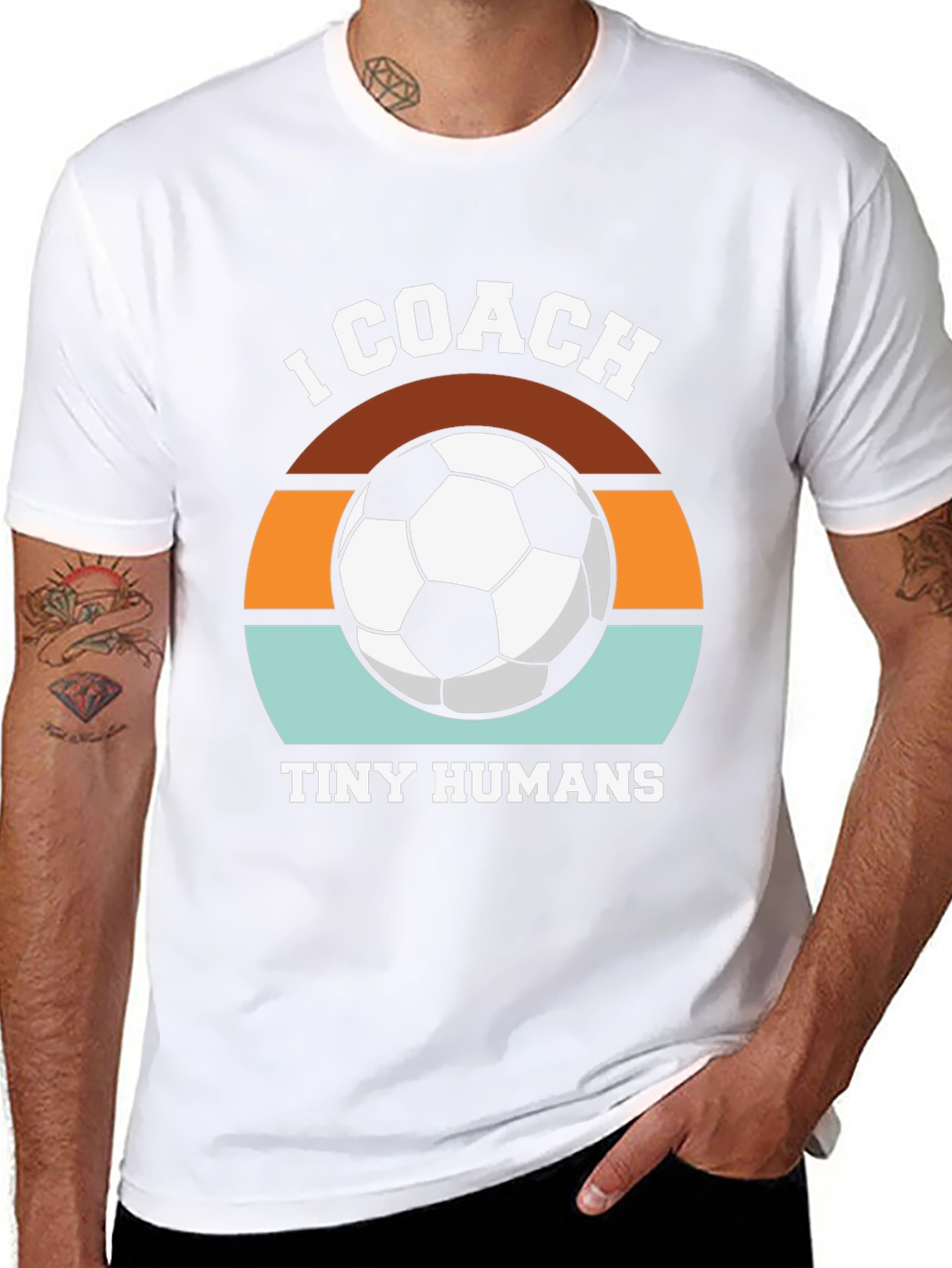 I Coach Tiny Humans Soccer T-Shirt