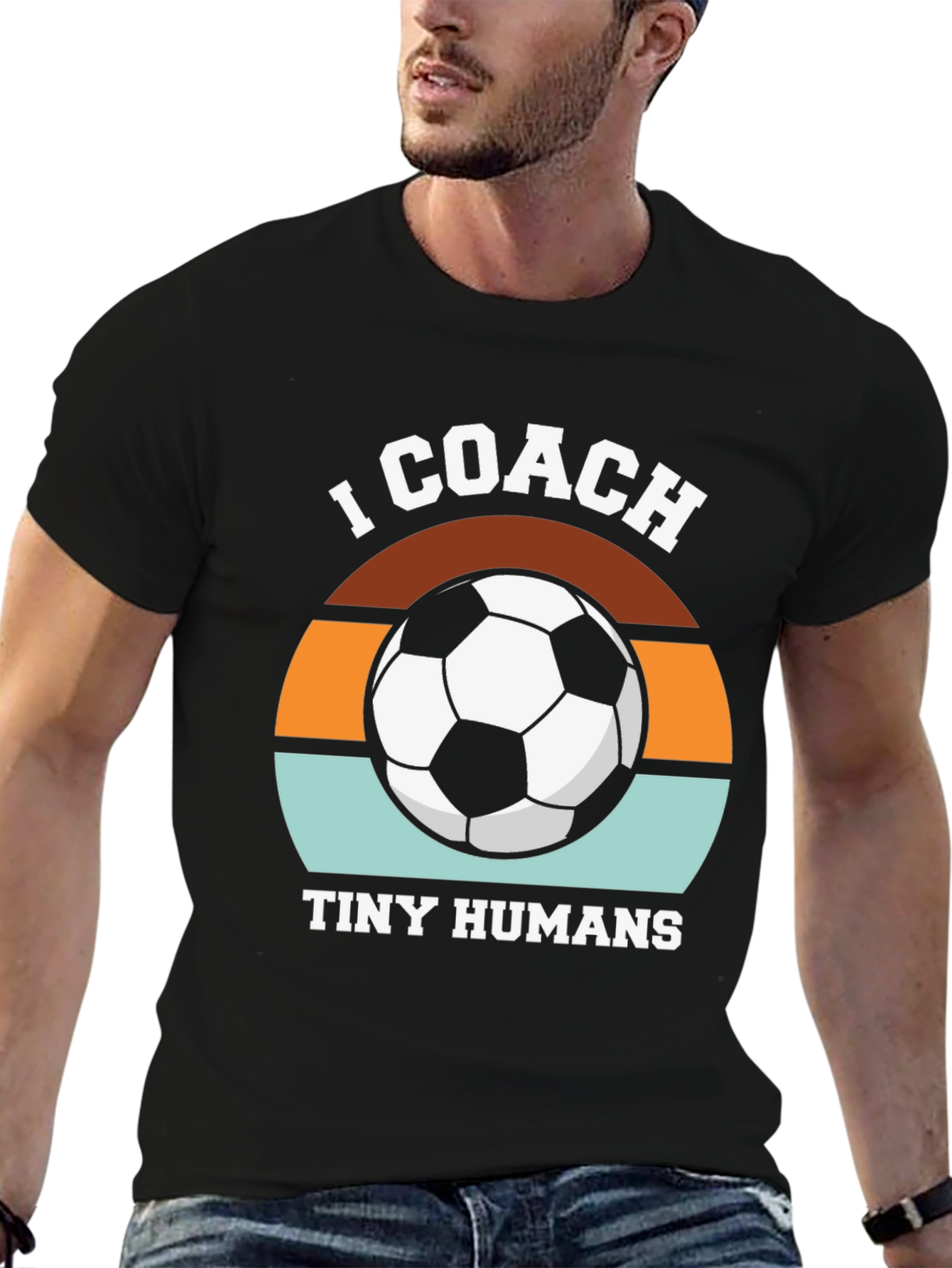 I Coach Tiny Humans Soccer T-Shirt