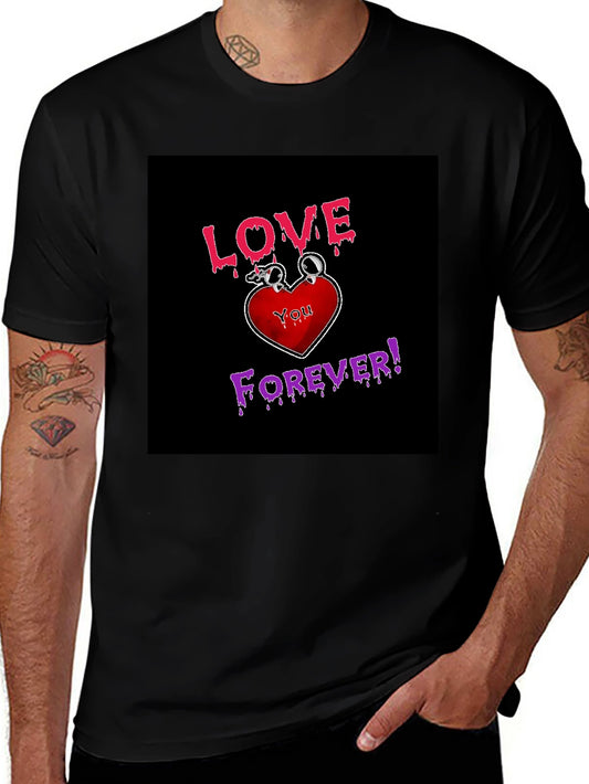 Love You Forever Graphic Tee - Black
