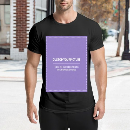 Custom Double‑Sided Printed Short Sleeve T‑Shirt | Personalized Front & Back Tee, Single Unit