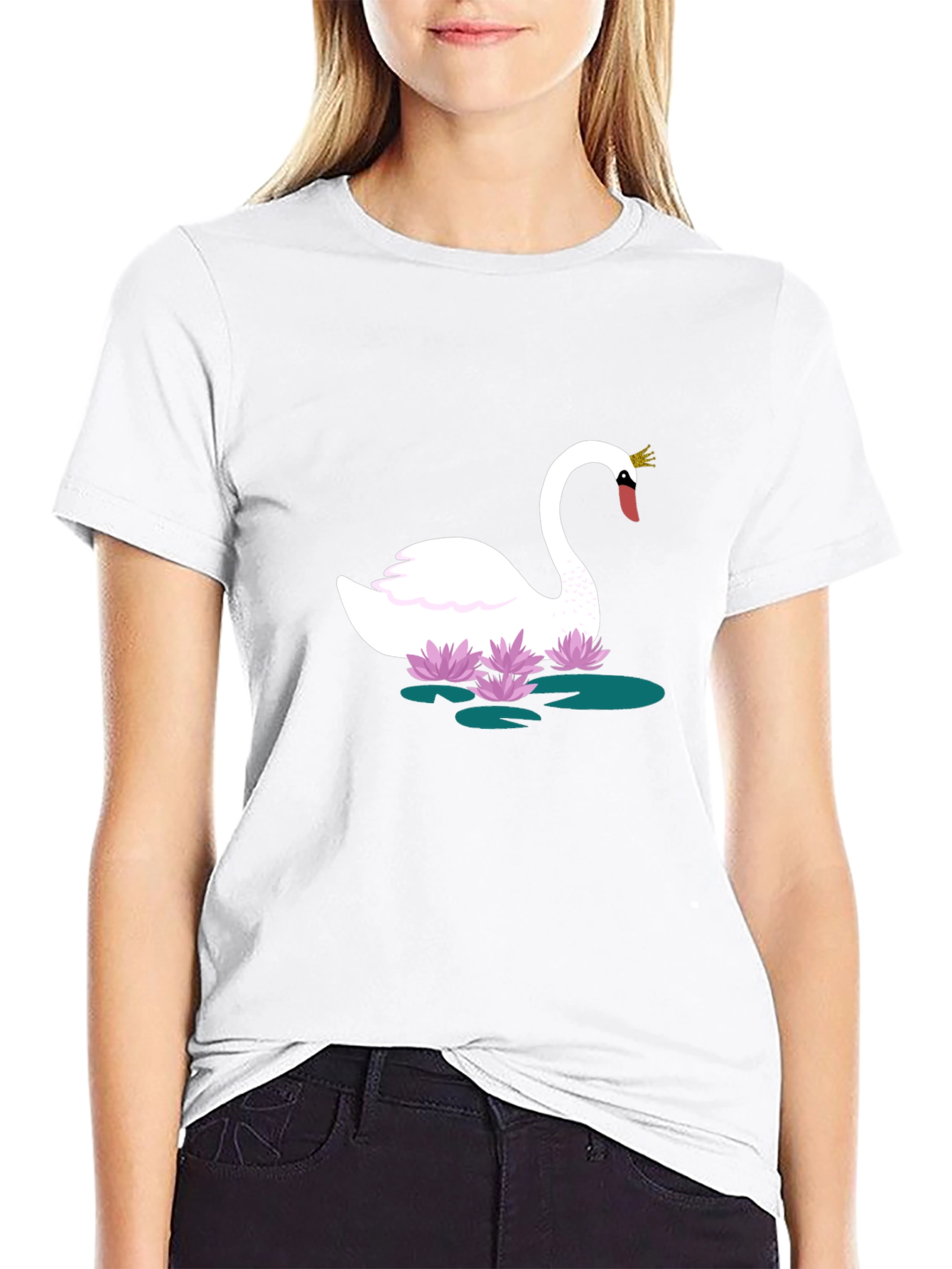 Swan Lake Graphic Tee - Stylish Unisex T-Shirt