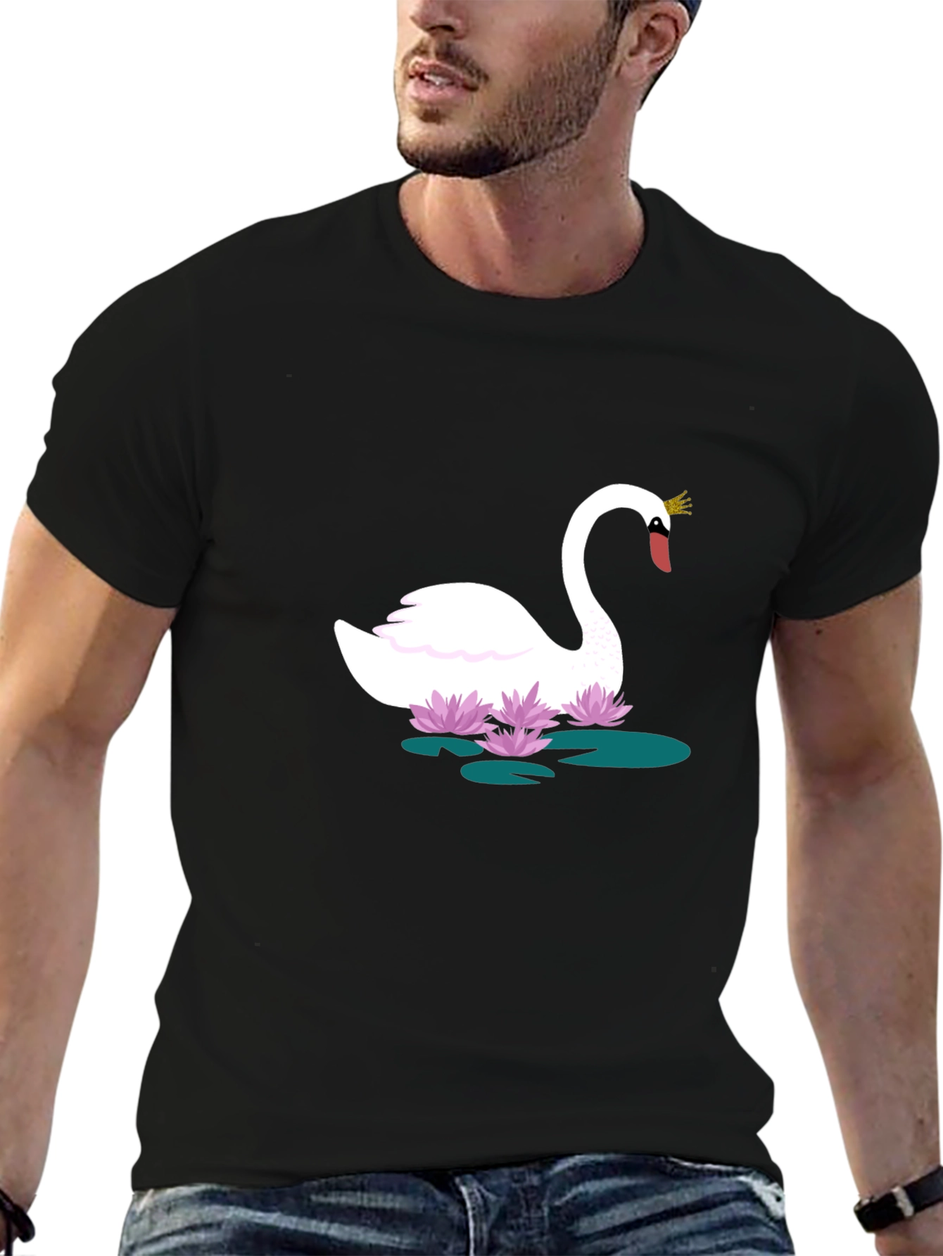Swan Lake Graphic Tee - Stylish Unisex T-Shirt