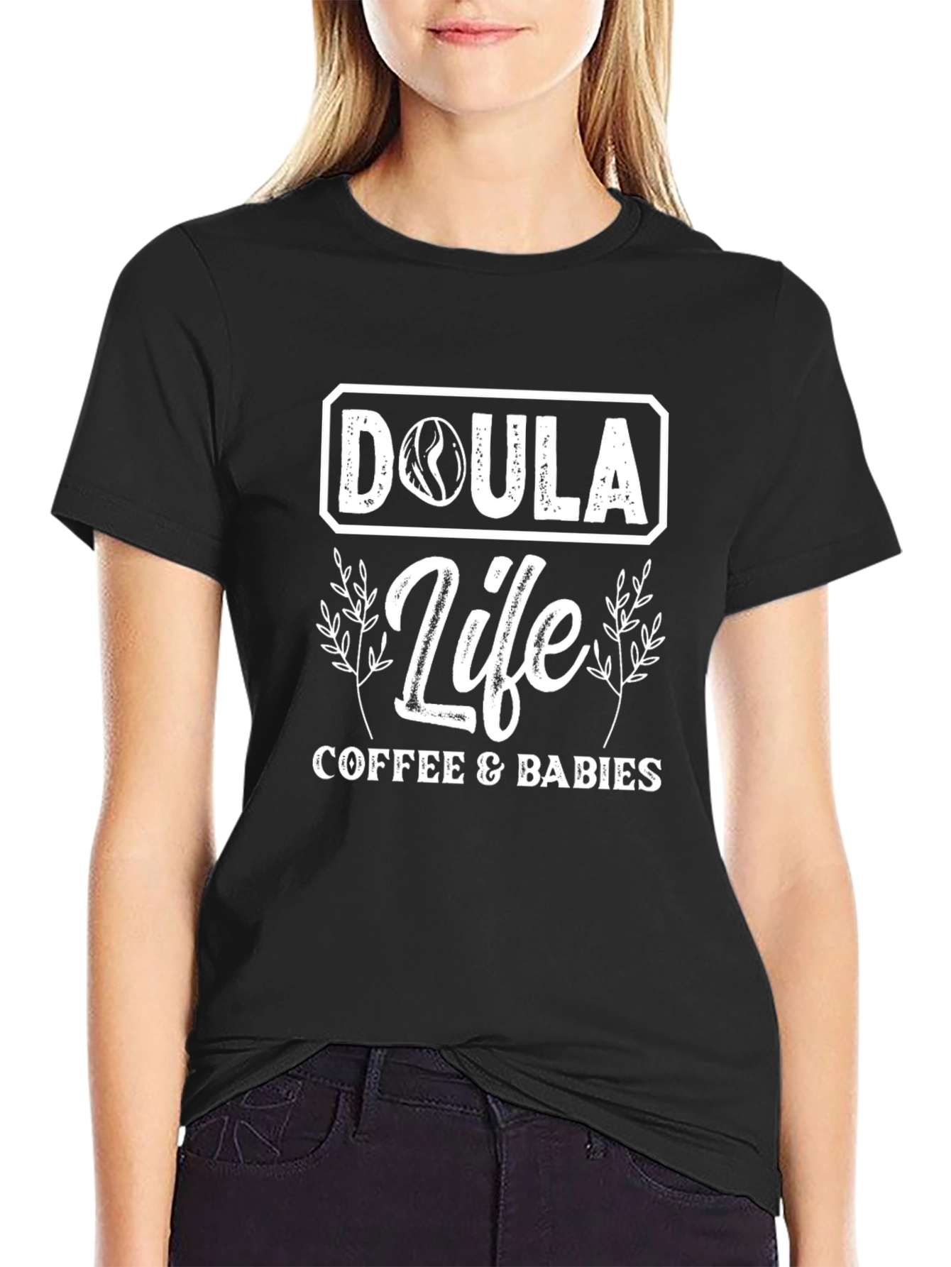 Doula Life Coffee & Babies Graphic T-Shirt