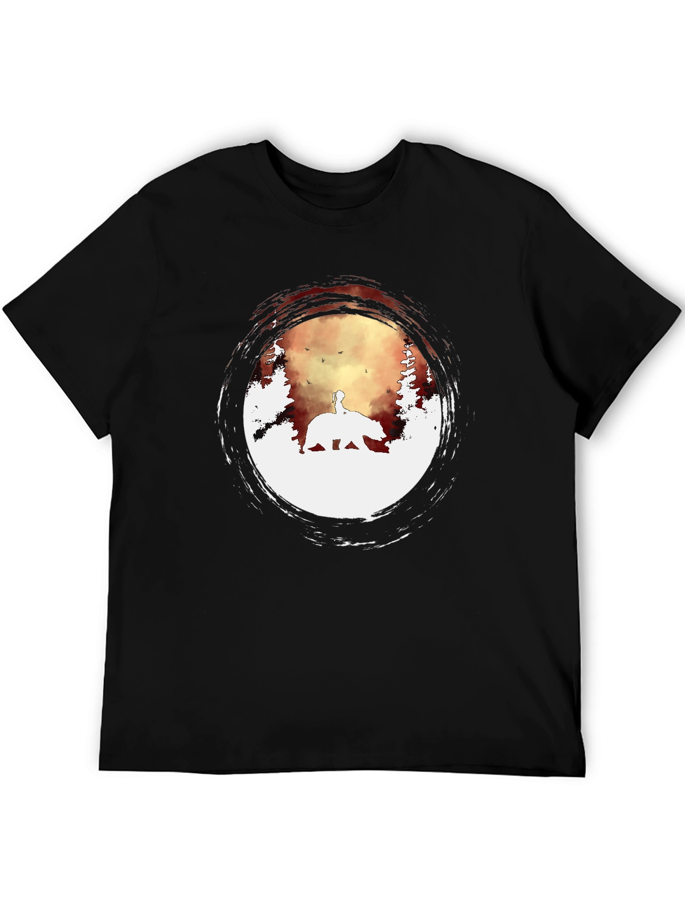 Bear Silhouette Graphic Tee - Nature Inspired Design