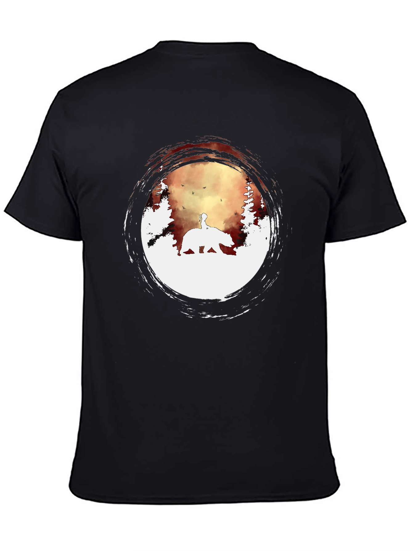 Bear Silhouette Graphic Tee - Nature Inspired Design