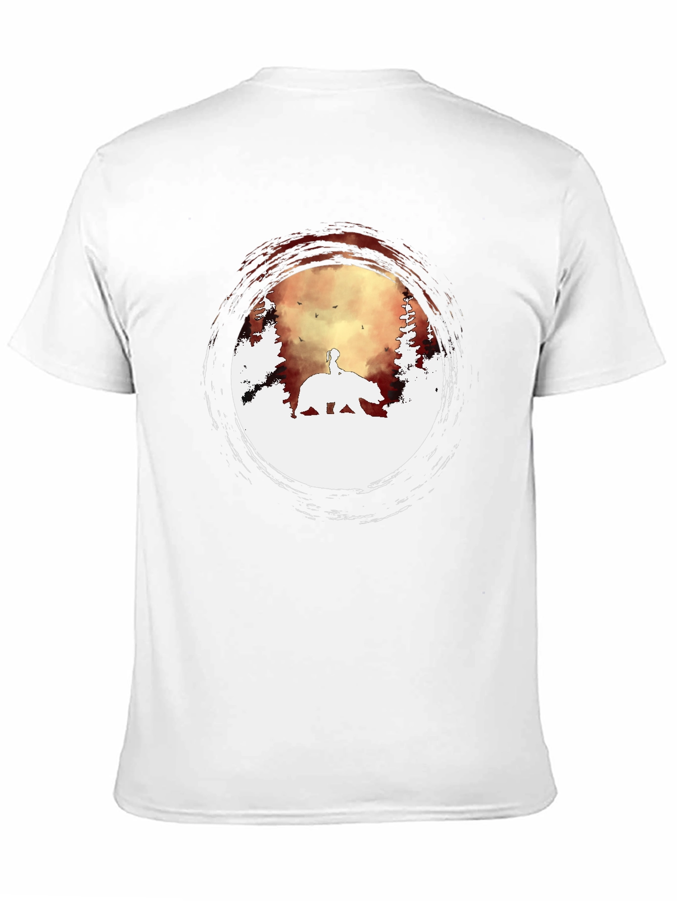 Bear Silhouette Graphic Tee - Nature Inspired Design