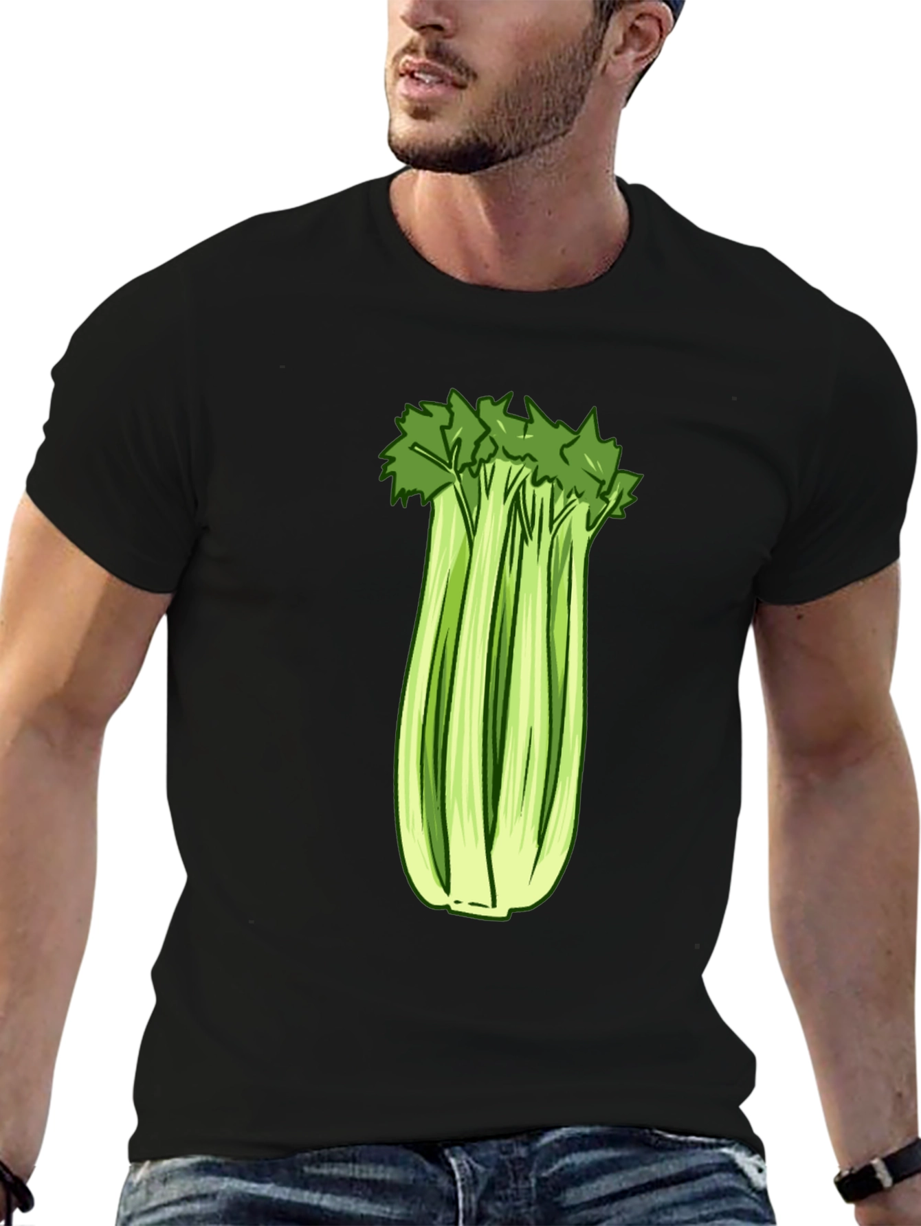 Celery Graphic Tee - Fresh & Fun Design