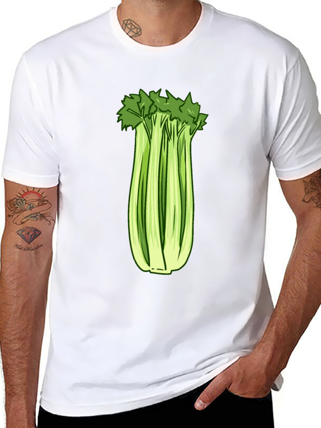 Celery Graphic Tee - Fresh & Fun Design