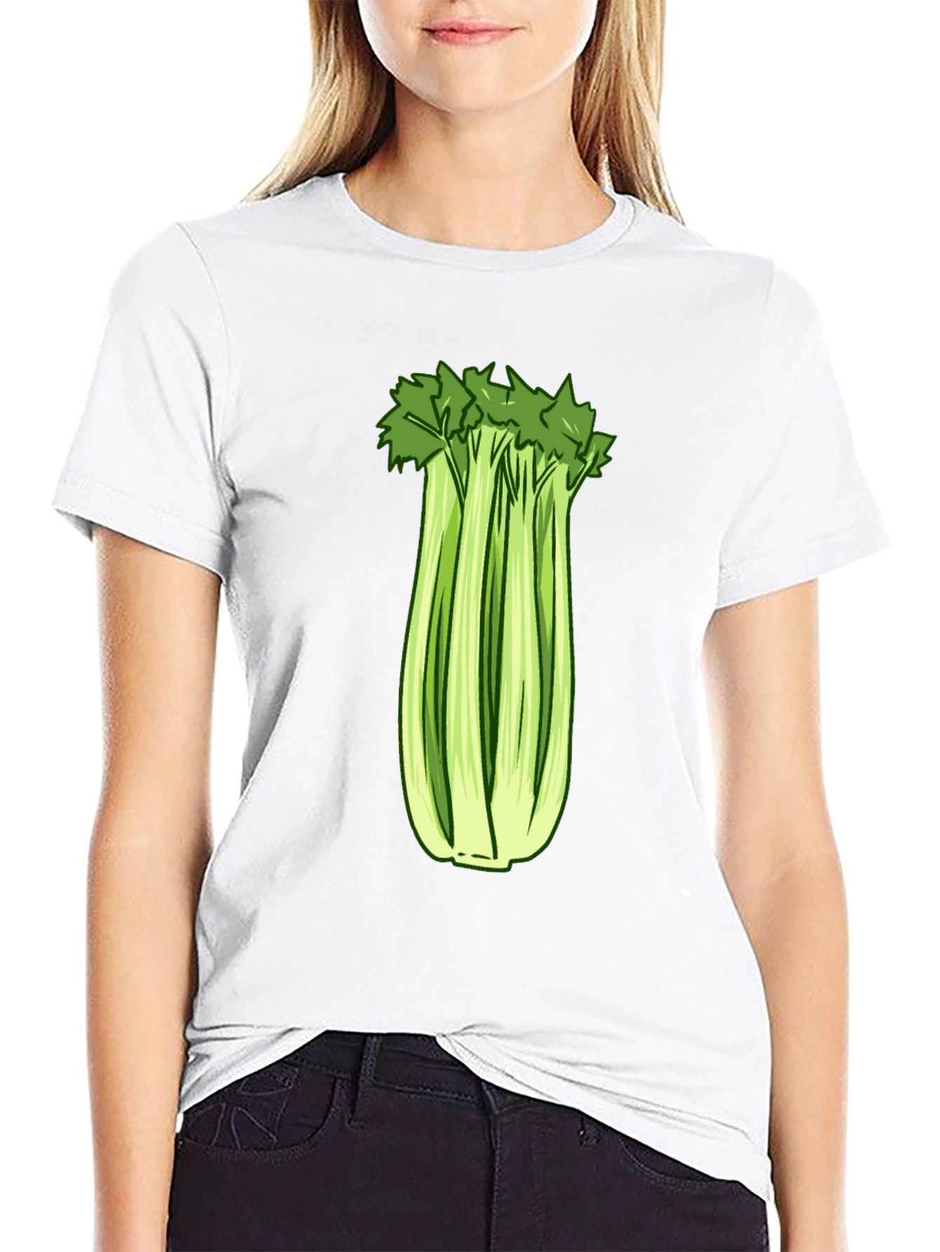 Celery Graphic Tee - Fresh & Fun Design