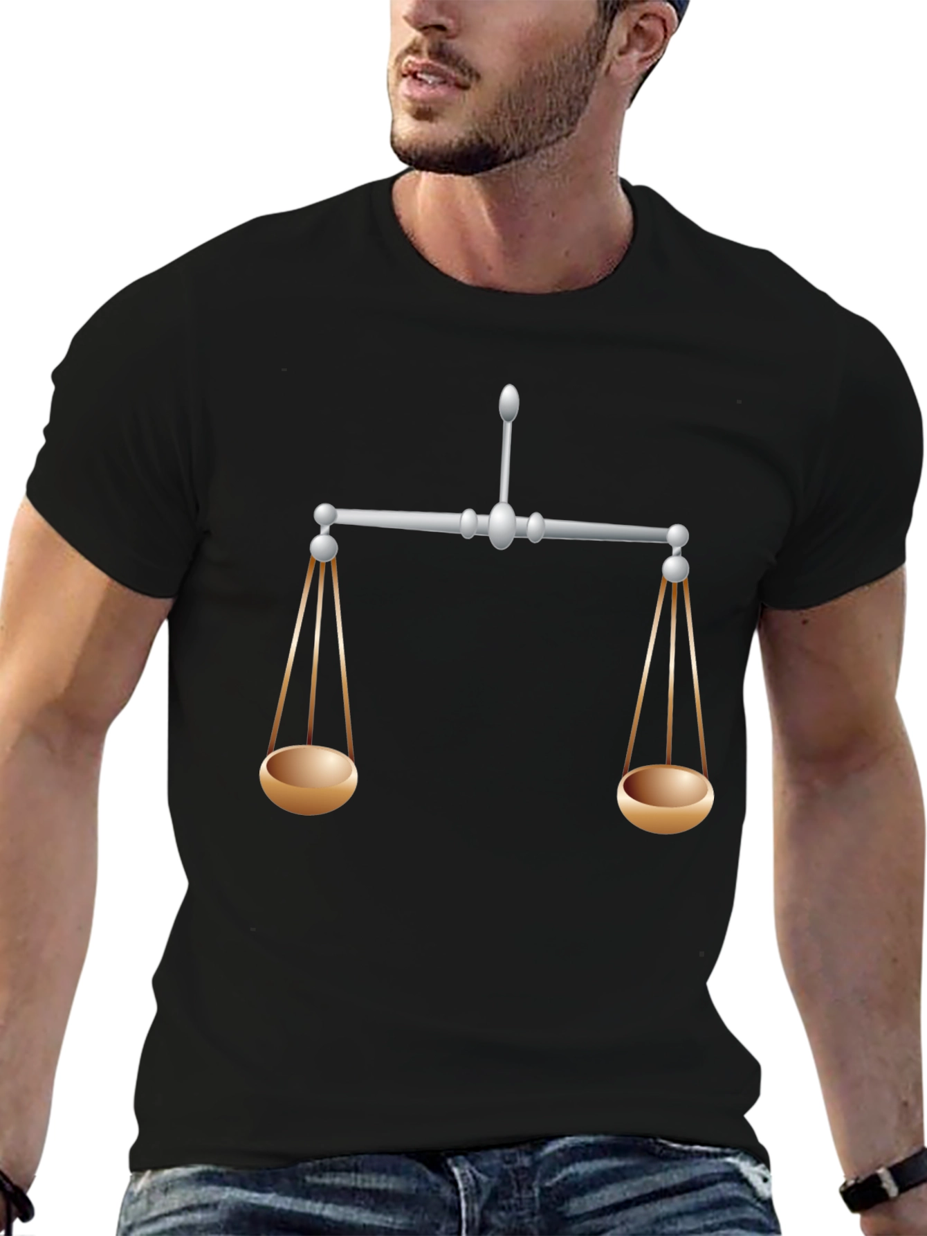 Scales of Justice Graphic Tee - Balance & Fairness