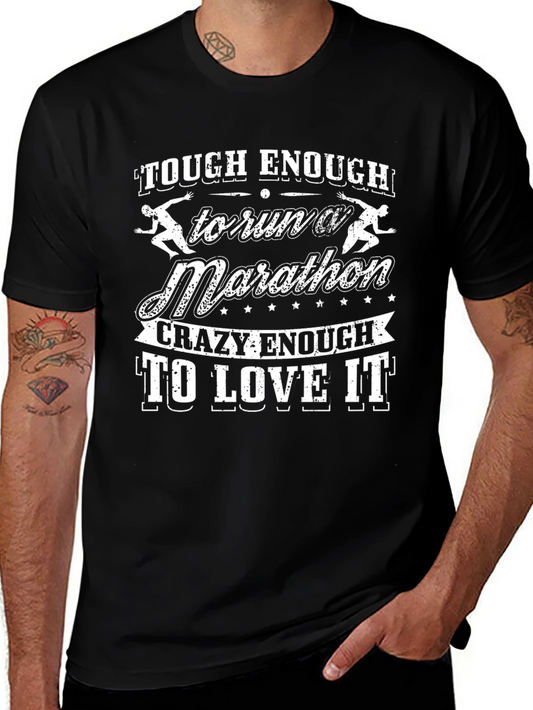 Tough Enough Marathon Runner Graphic Tee