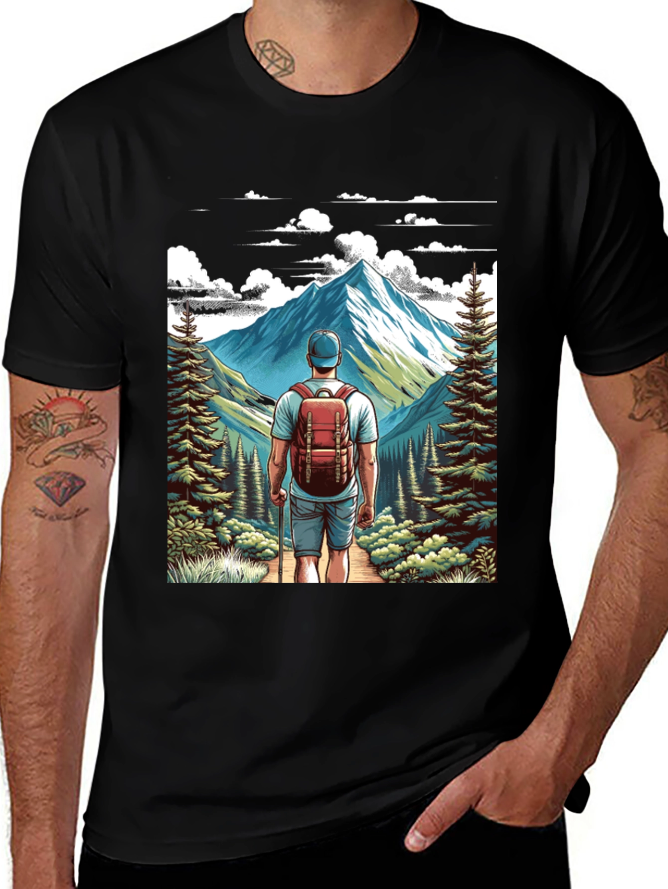 Hiker Graphic Tee - Adventure Awaits!
