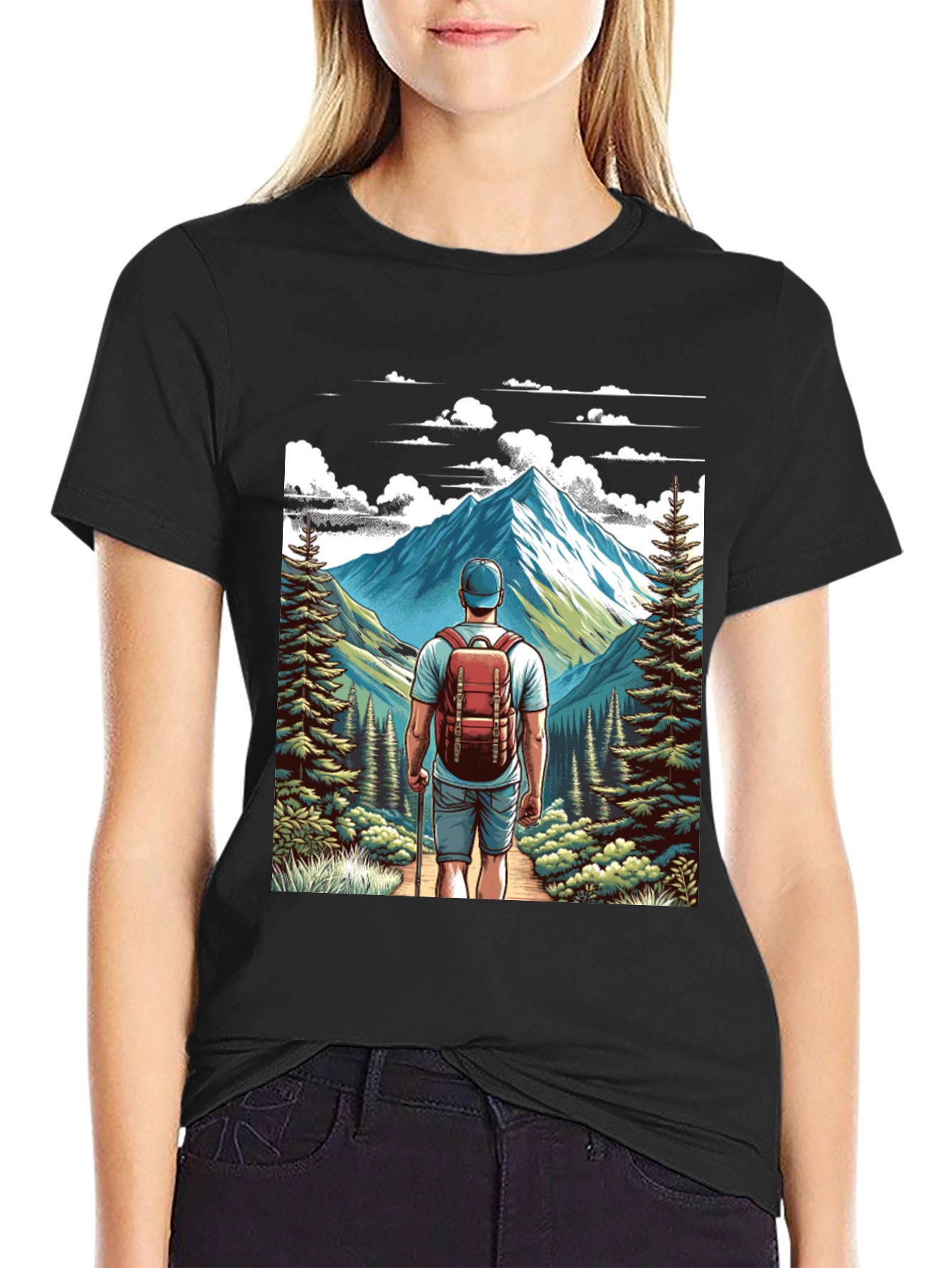 Hiker Graphic Tee - Adventure Awaits!