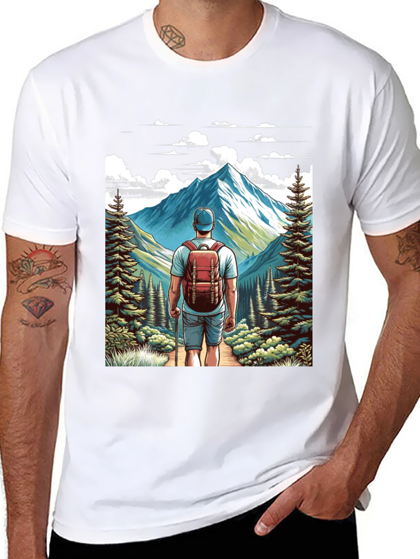 Hiker Graphic Tee - Adventure Awaits!
