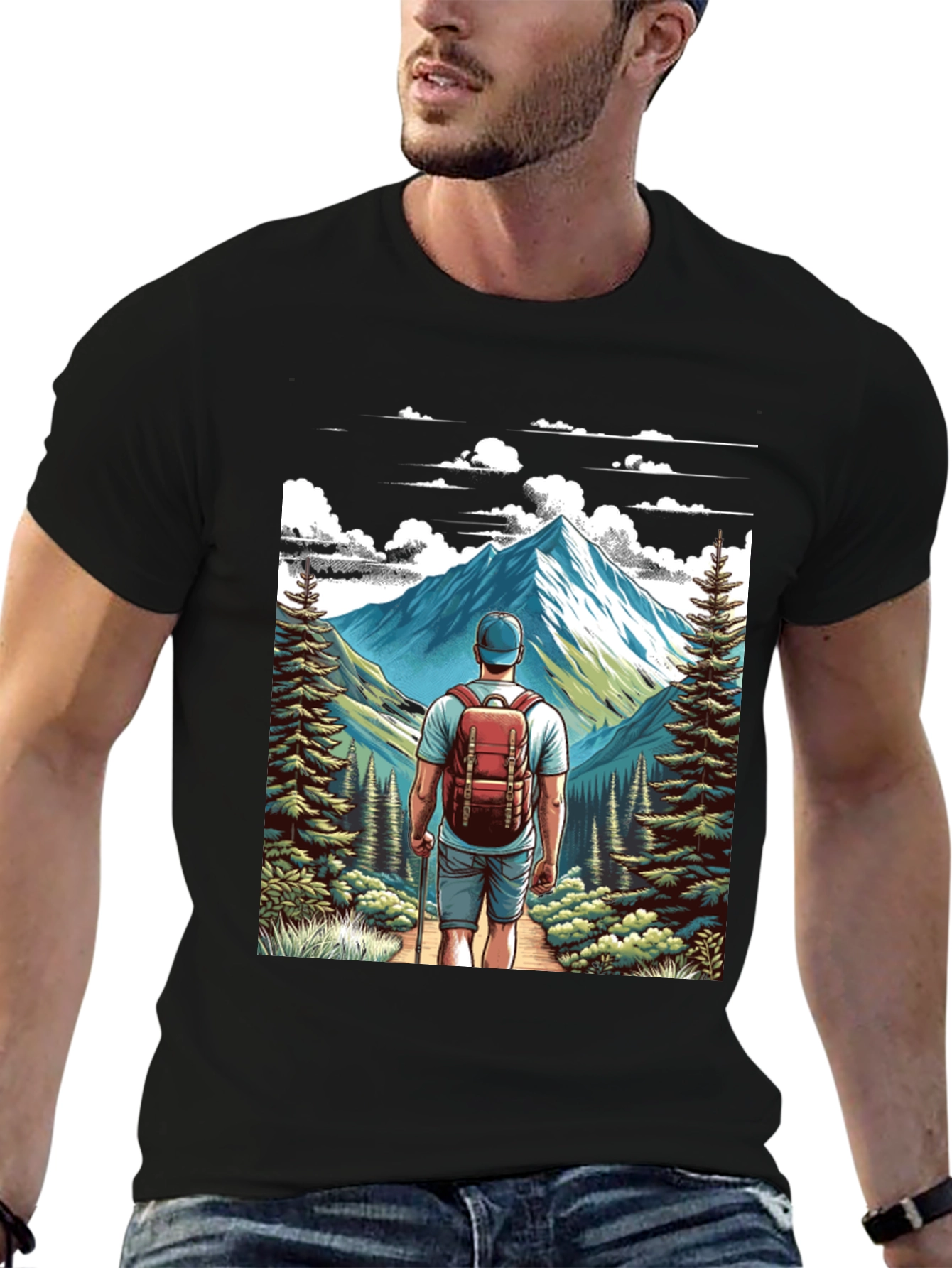 Hiker Graphic Tee - Adventure Awaits!