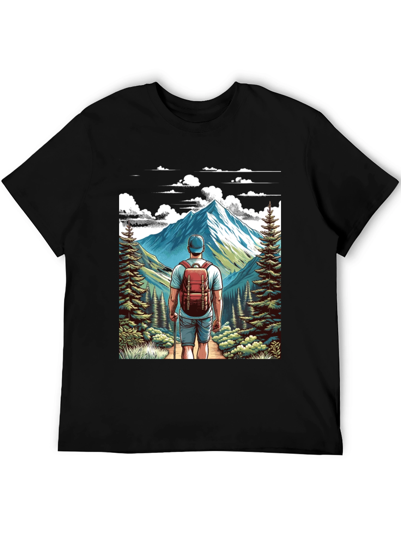 Hiker Graphic Tee - Adventure Awaits!