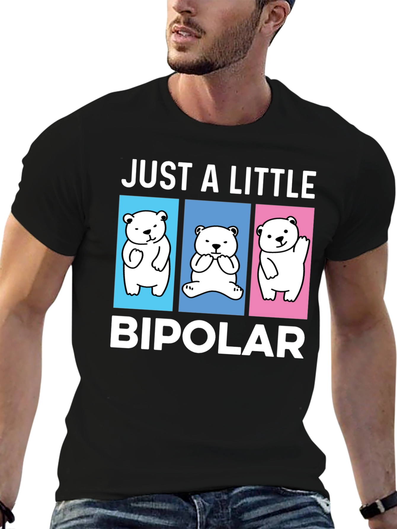 Just A Little Bipolar Bear Graphic Tee