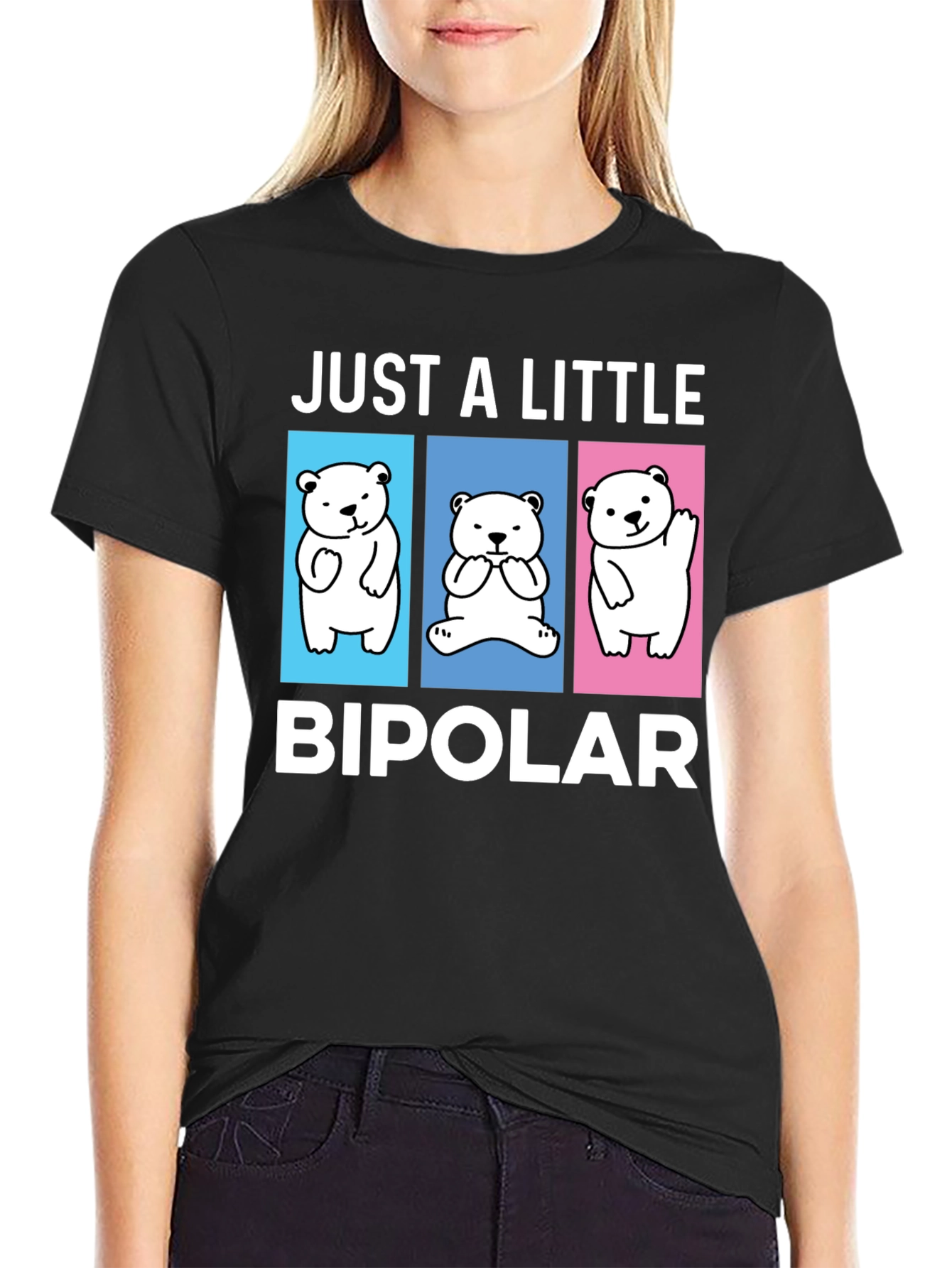 Just A Little Bipolar Bear Graphic Tee