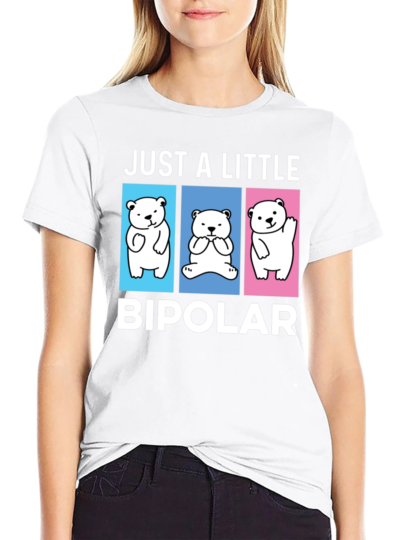 Just A Little Bipolar Bear Graphic Tee