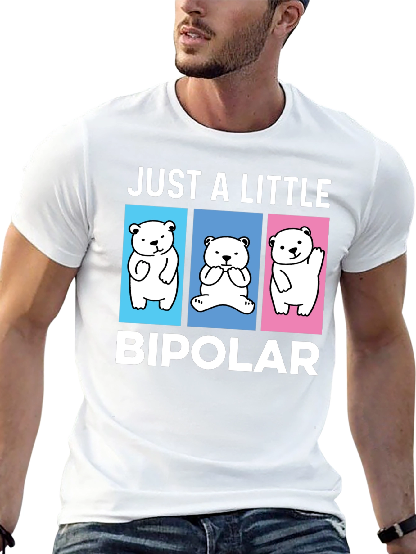 Just A Little Bipolar Bear Graphic Tee