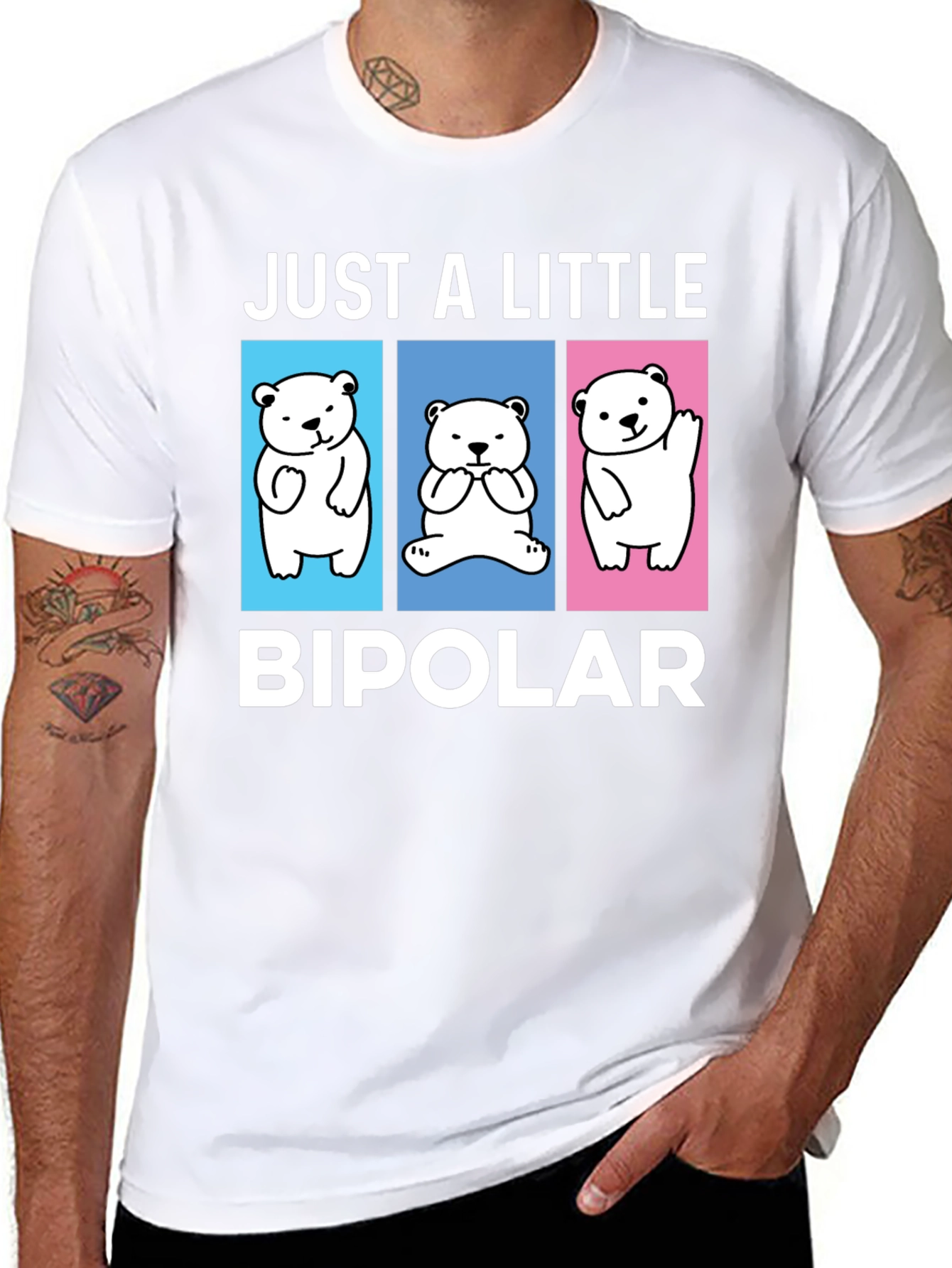 Just A Little Bipolar Bear Graphic Tee