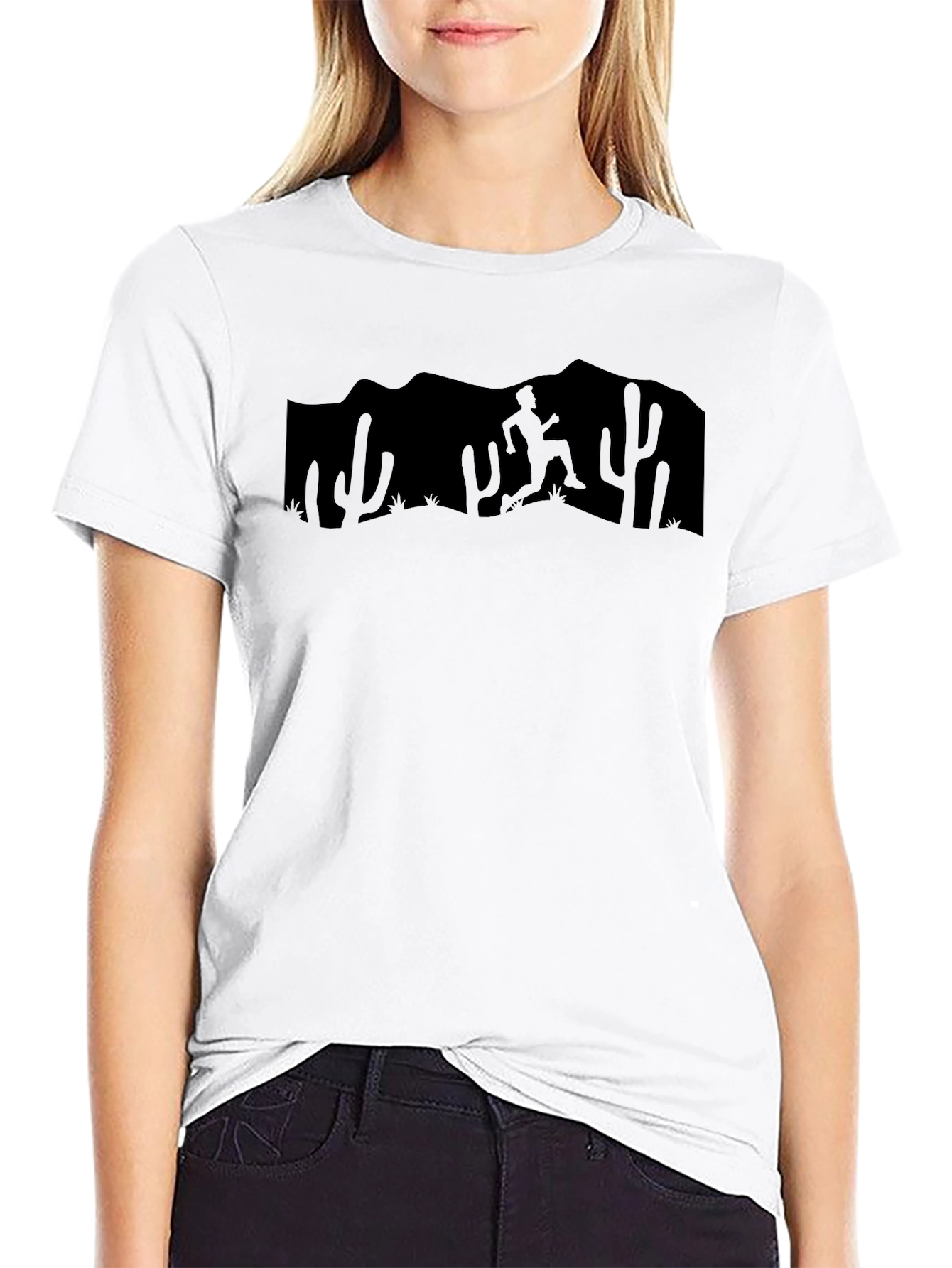 Desert Runner Graphic Tee - Mens Black T-Shirt