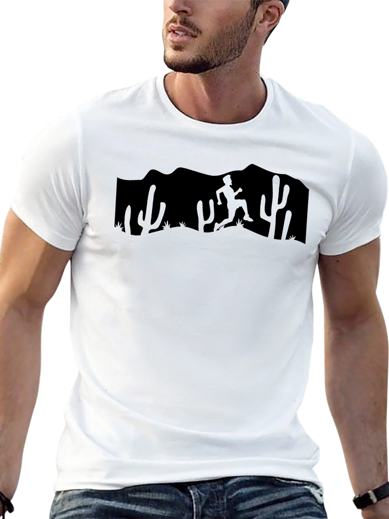 Desert Runner Graphic Tee - Mens Black T-Shirt