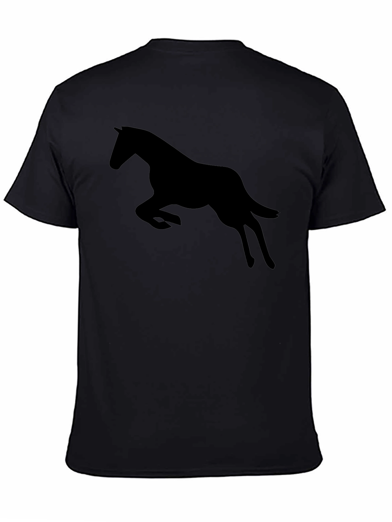 Black Horse Silhouette Graphic Tee