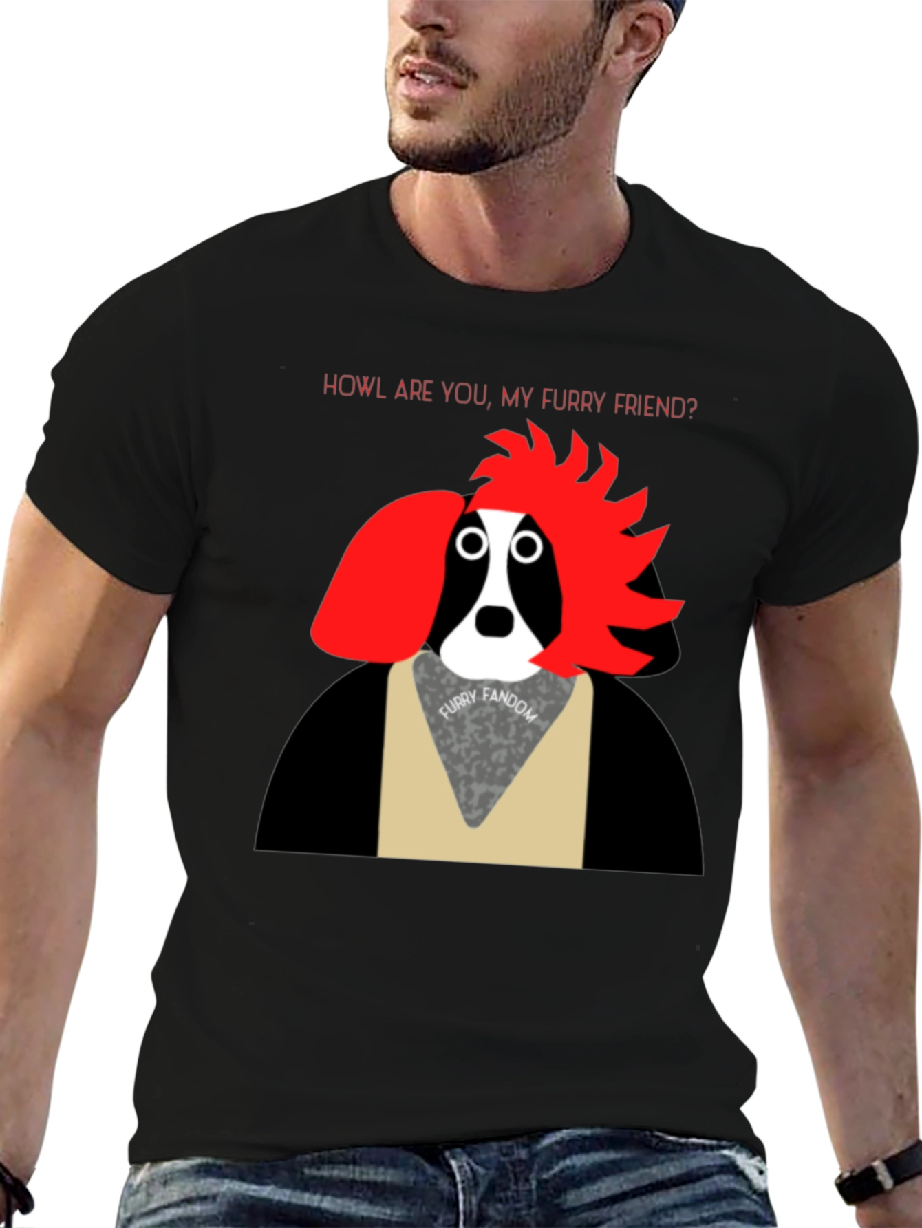 Furry Friend T-Shirt: Howl Are You? Graphic Tee